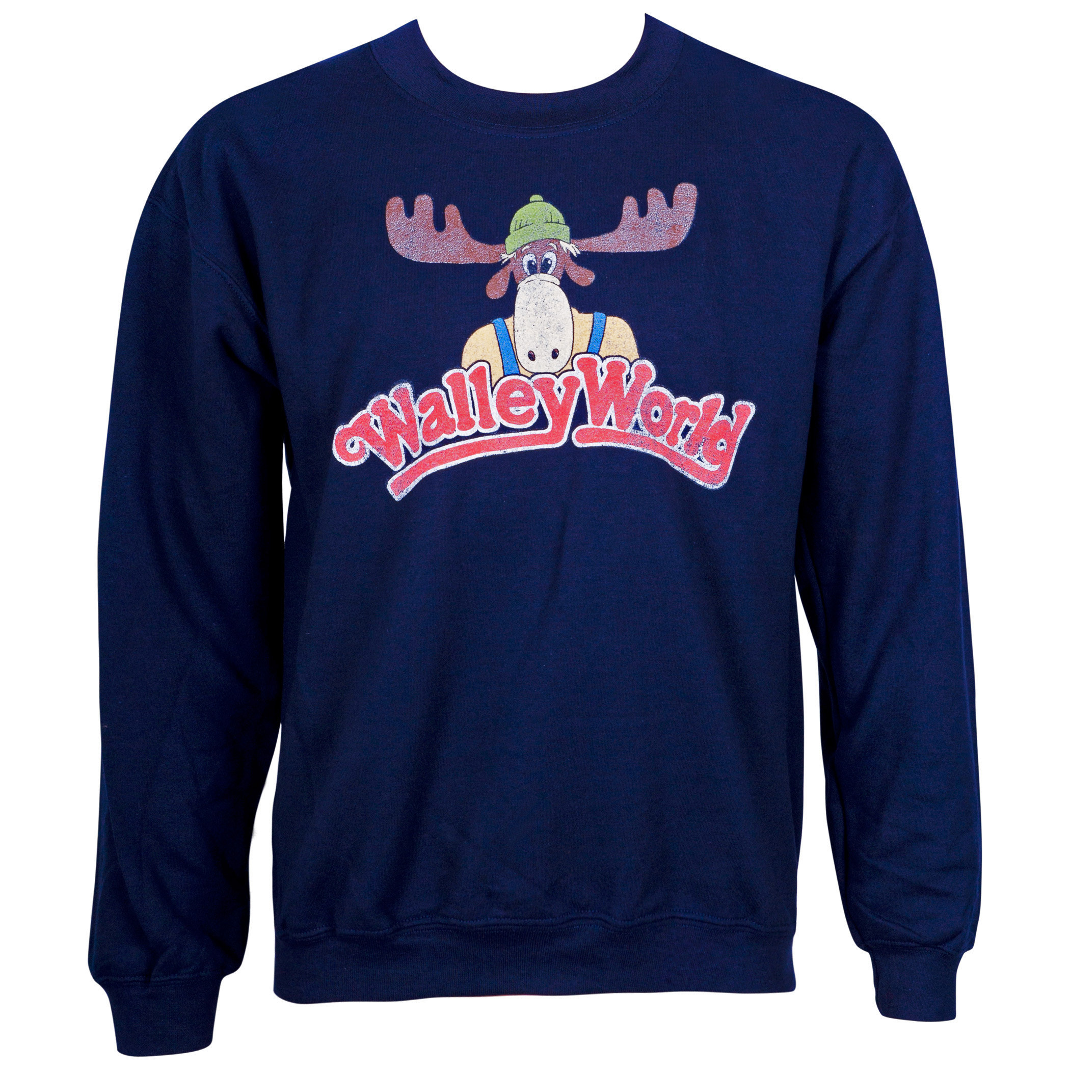 Wally World Crew Neck Navy Blue Sweatshirt
