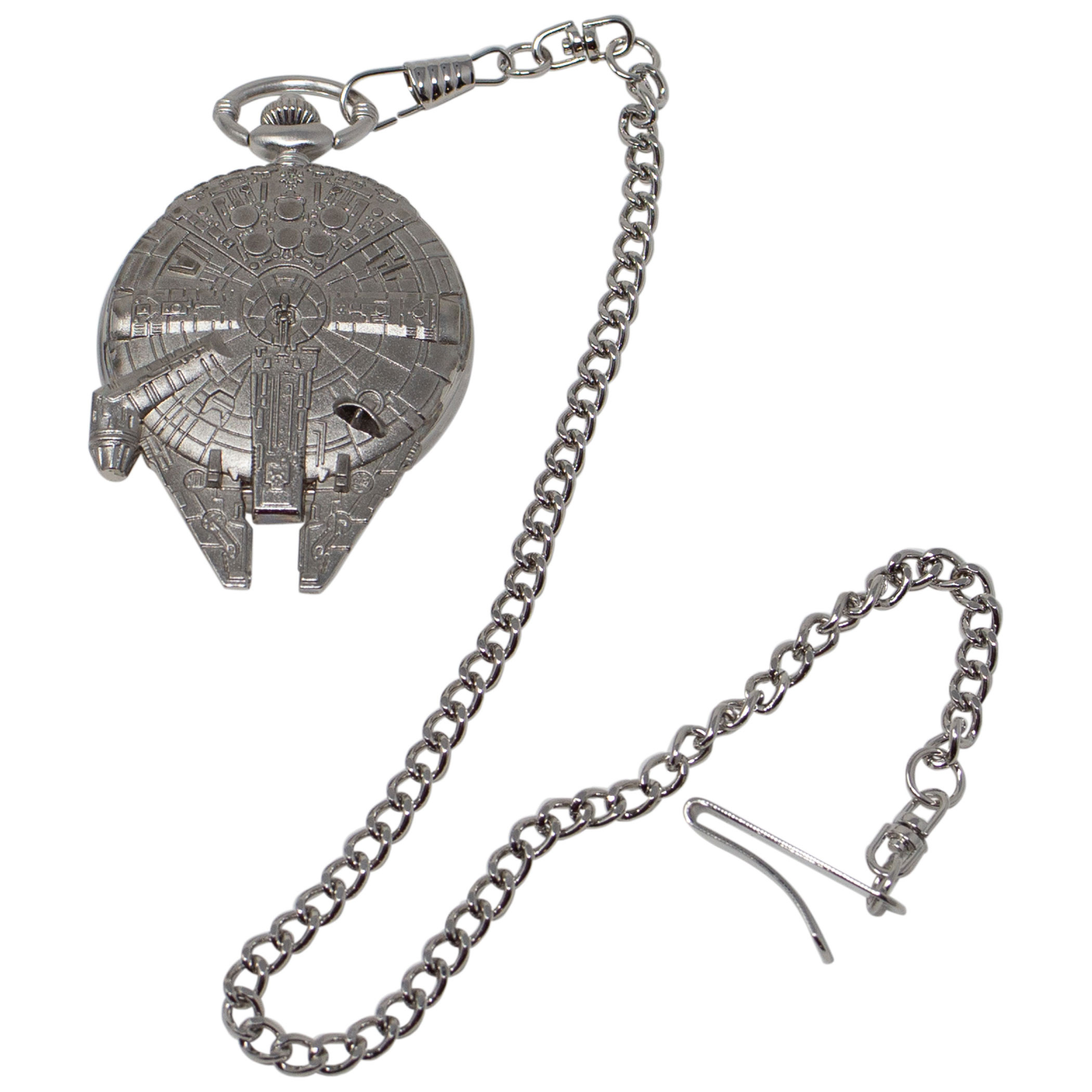 Star Wars Millennium Falcon Pocket Watch, Silver