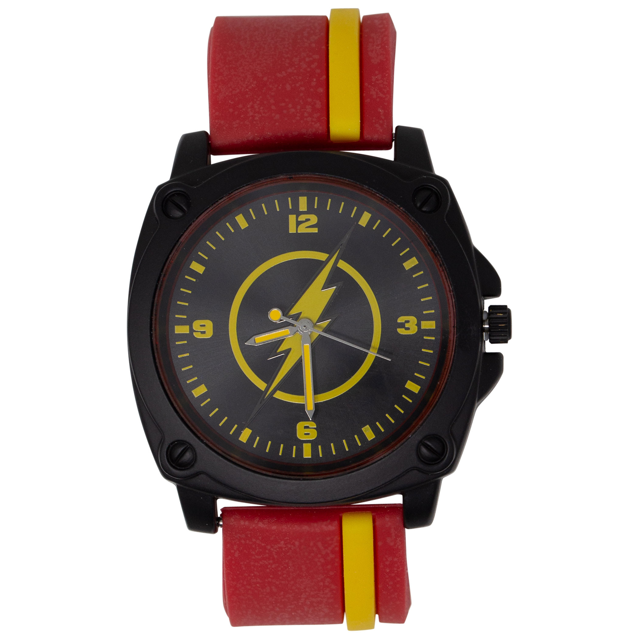 Flash Symbol Red and Yellow Watch, Red