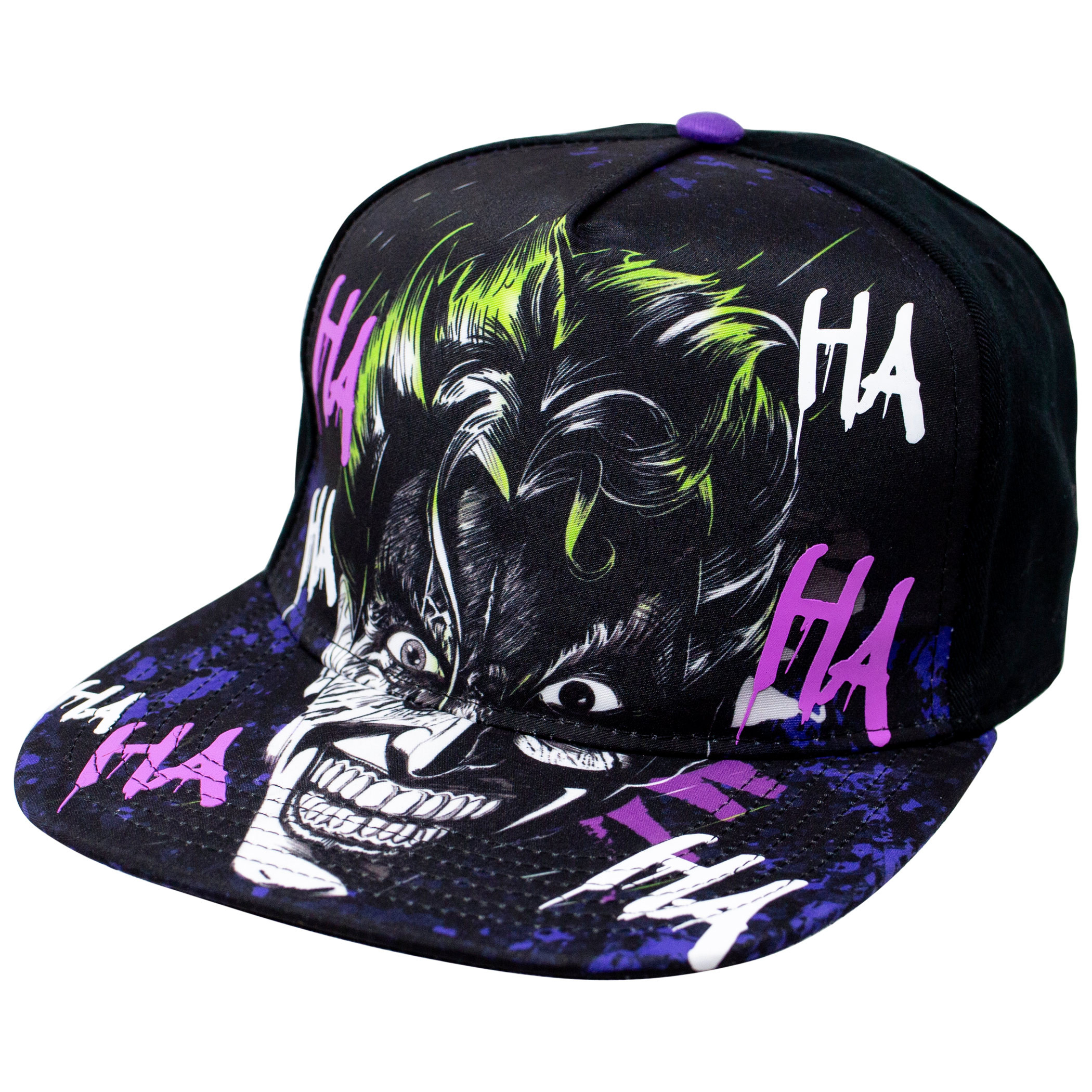 The Joker Adjustable Snapback HaHa Hat, Black