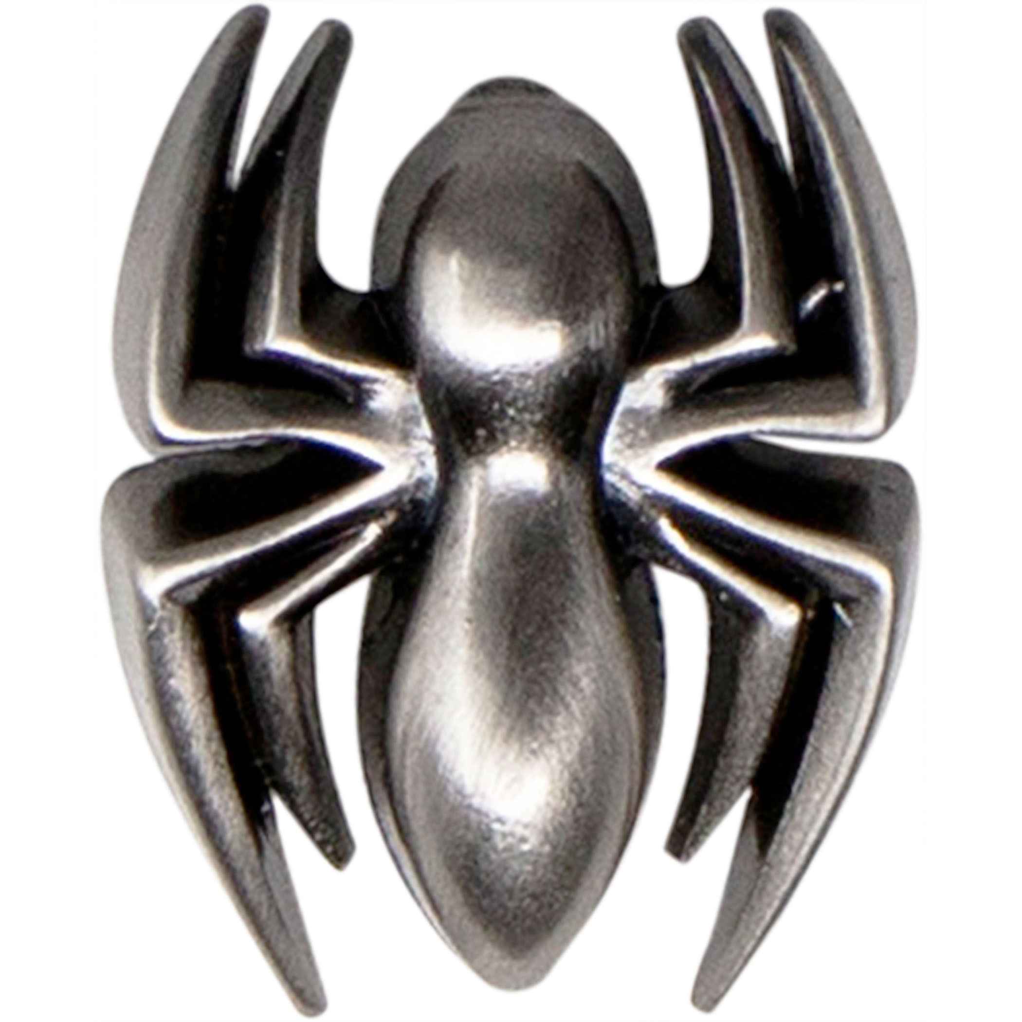 Spider-Man Spider Symbol Pewter Lapel Pin, Silver