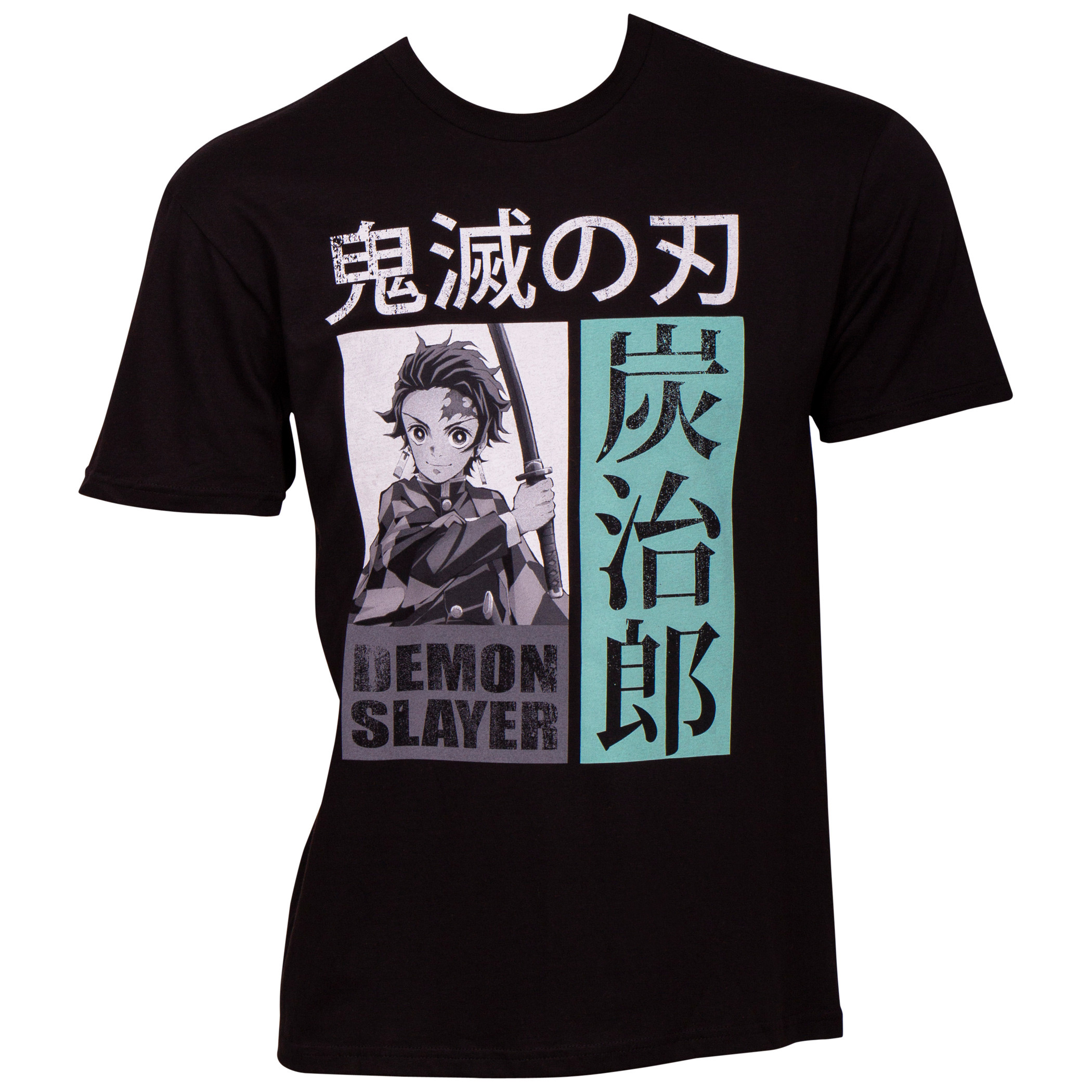 Demon Slayer Bold Men's T-Shirt, Black