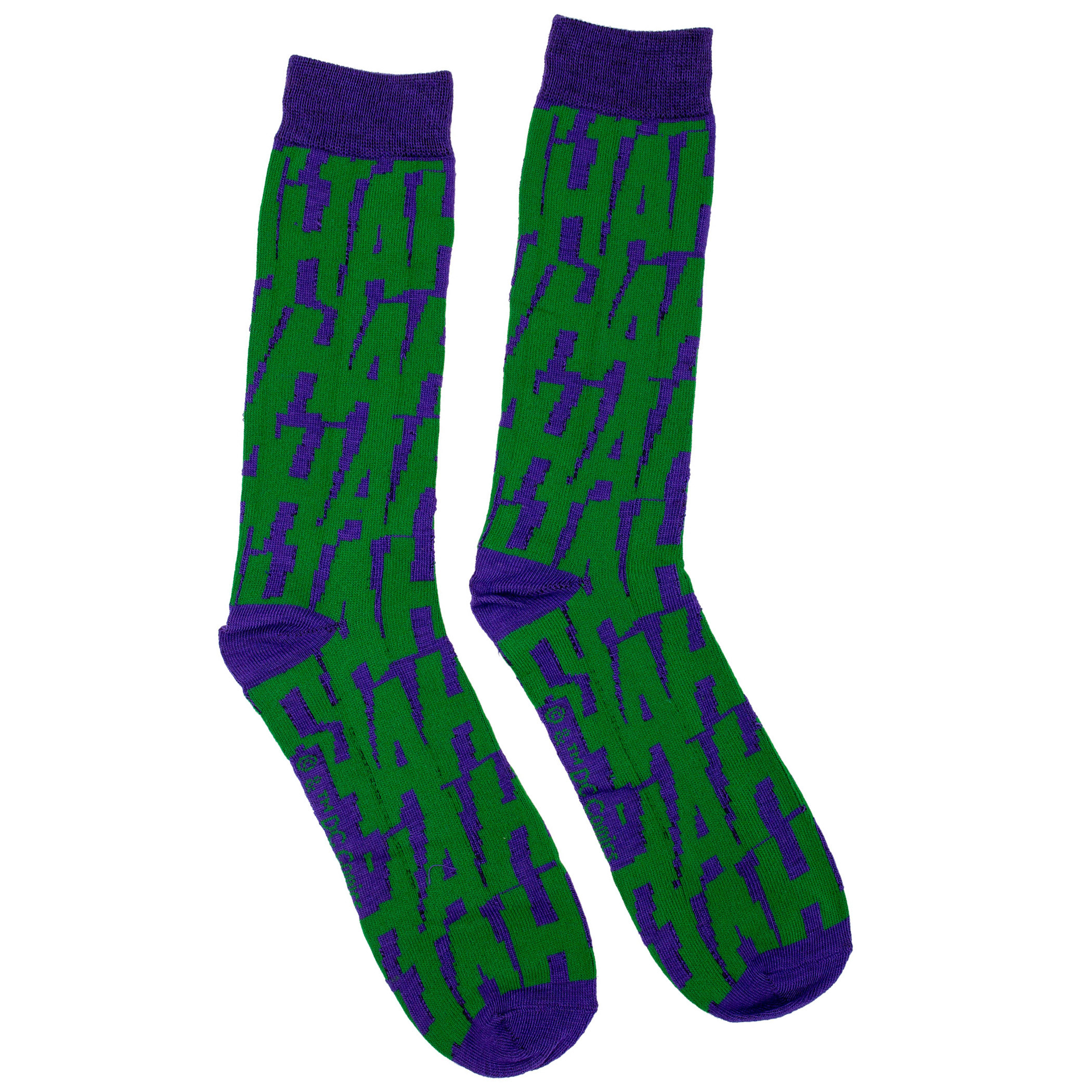 The Joker HaHaHa All-Over Crew Socks, Purple