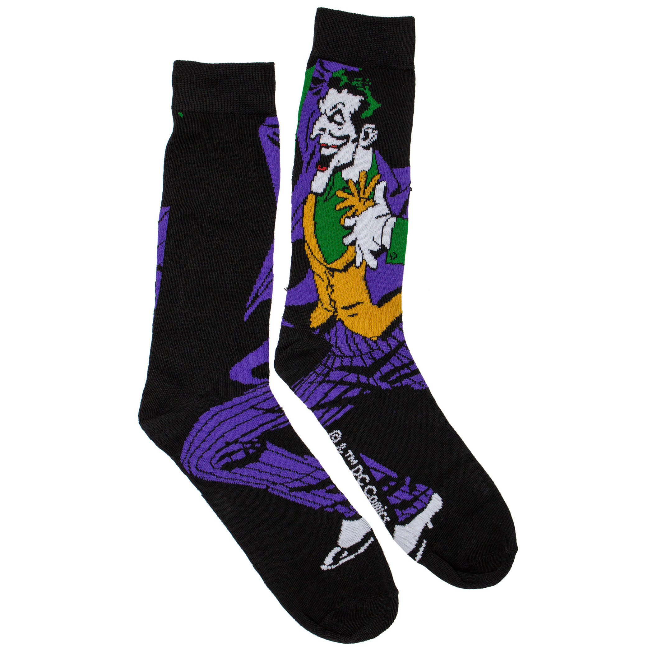The Joker Action Pose Crew Socks, Black