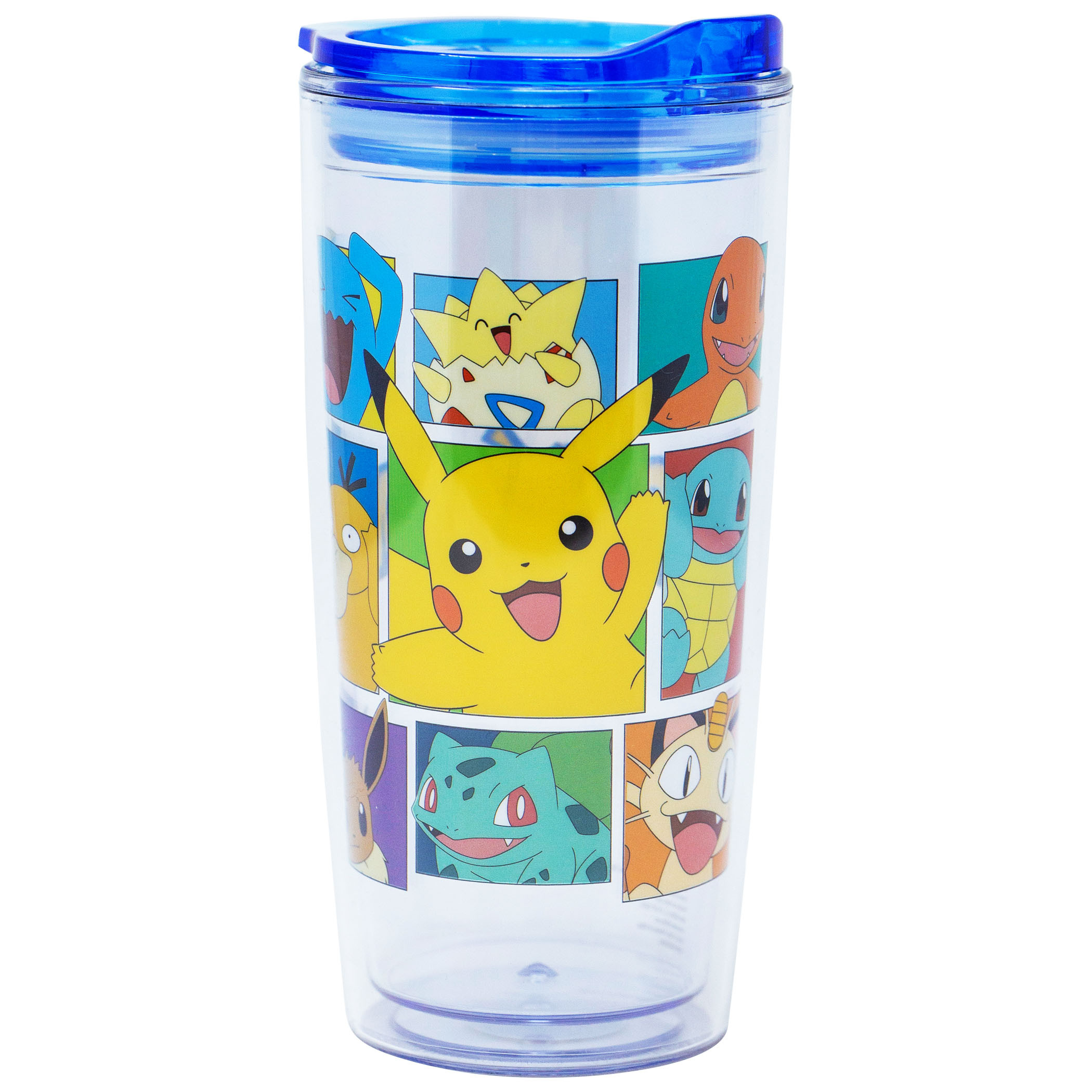Pokemon 20 Ounce Plastic Travel Mug, Clear