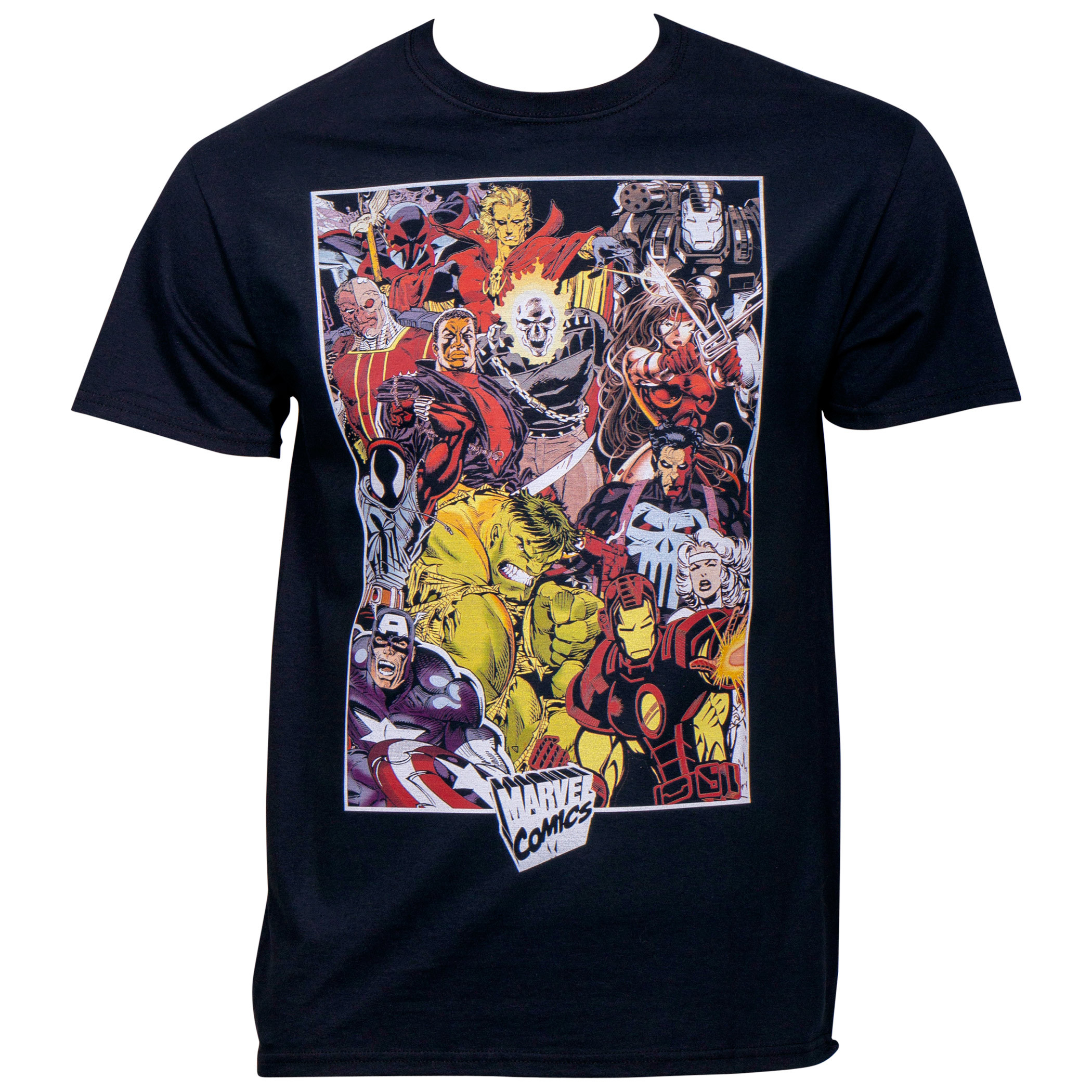 Marvel's Dark Avengers Group Shot T-Shirt, Black