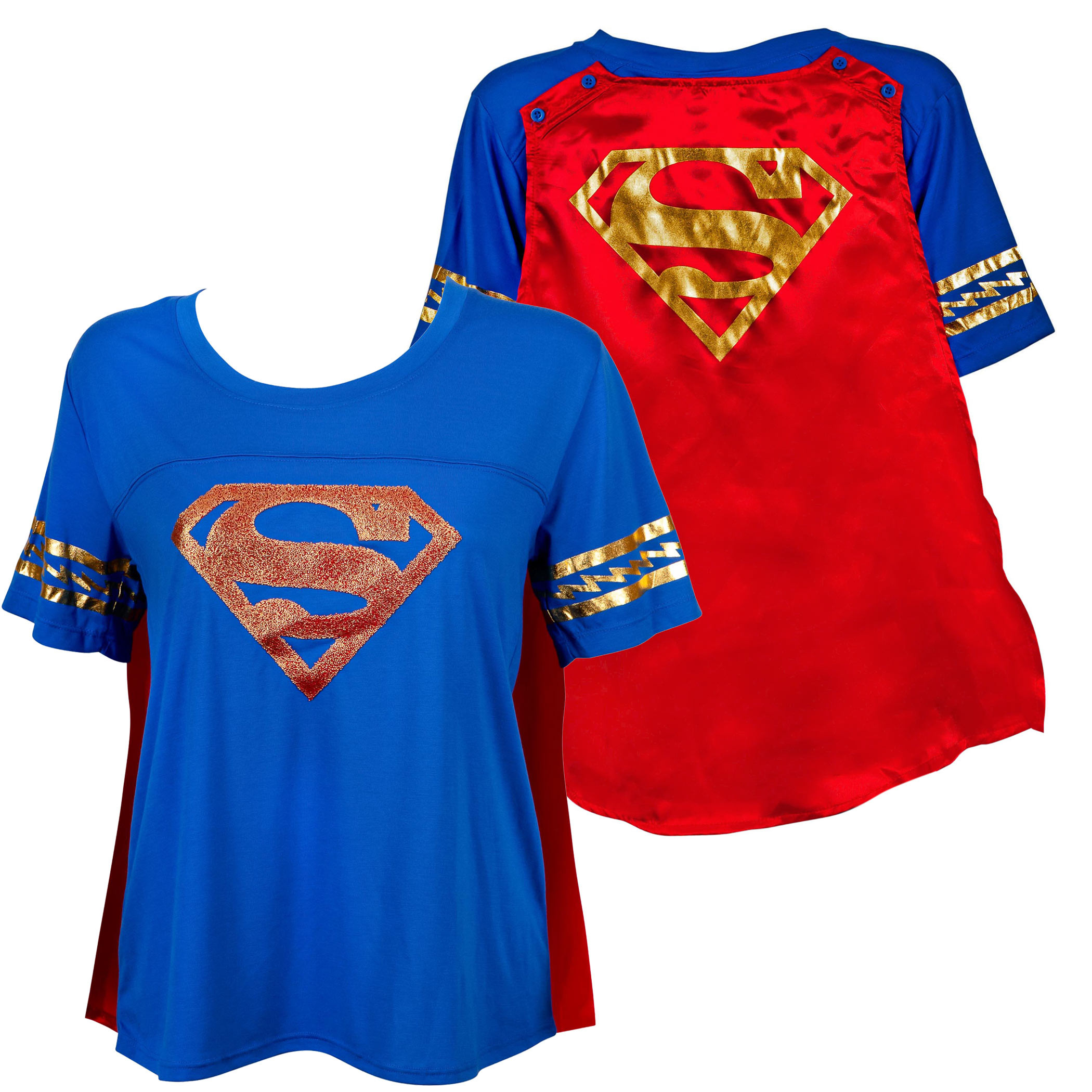 Supergirl Symbol with Cape Women's T-Shirt