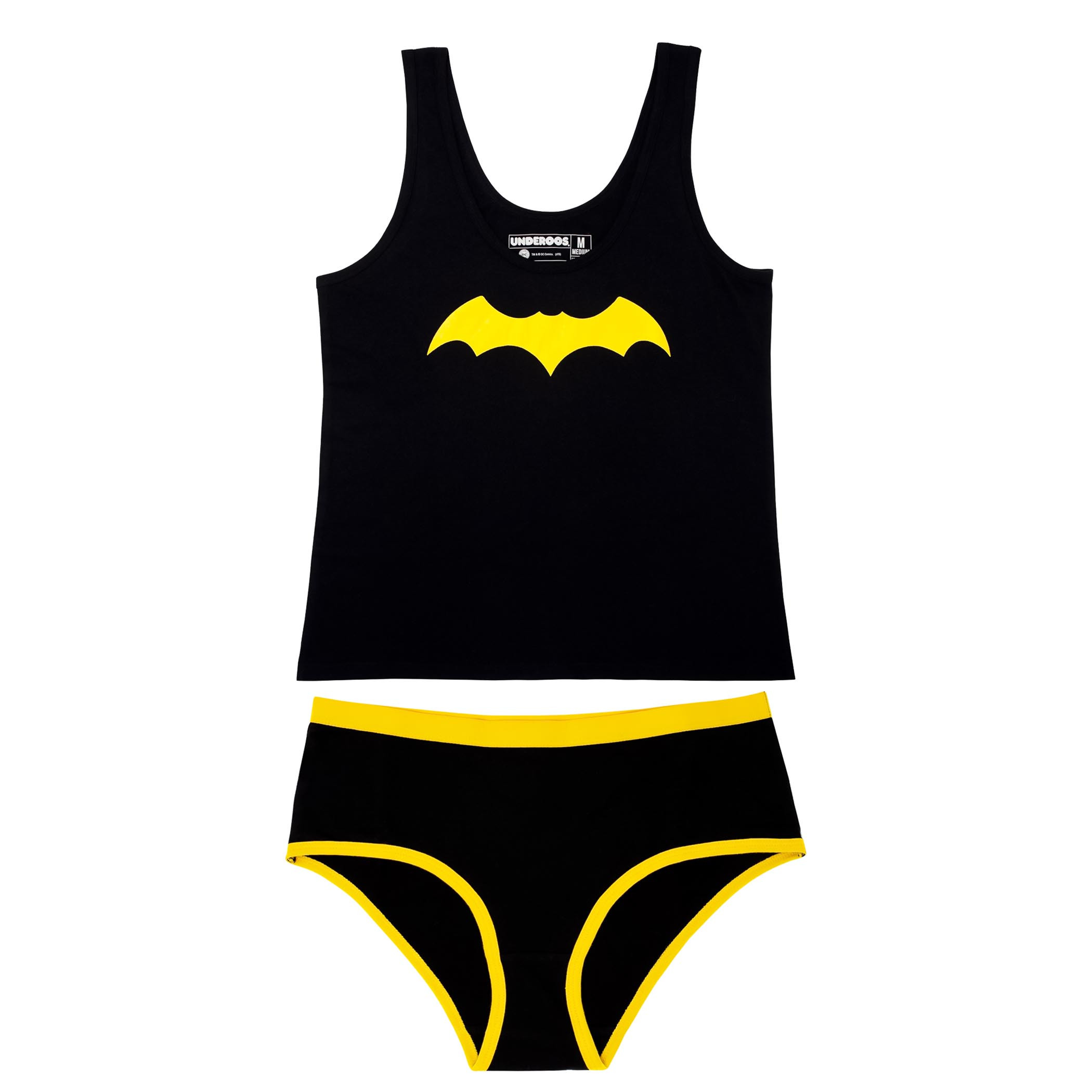 Batman Camisole Panty 2-Piece Set, Black