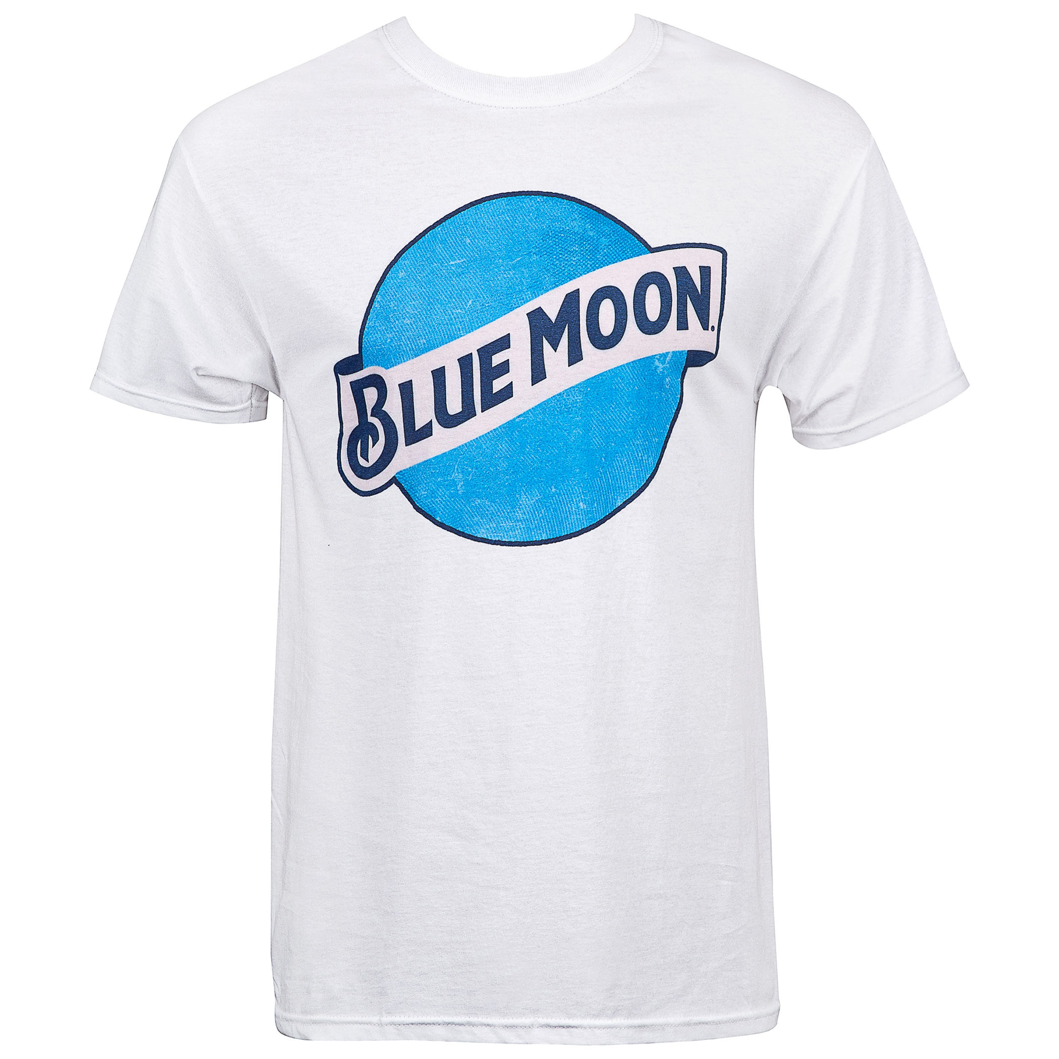 Blue Moon Beer Classic Logo Men’s White T-Shirt