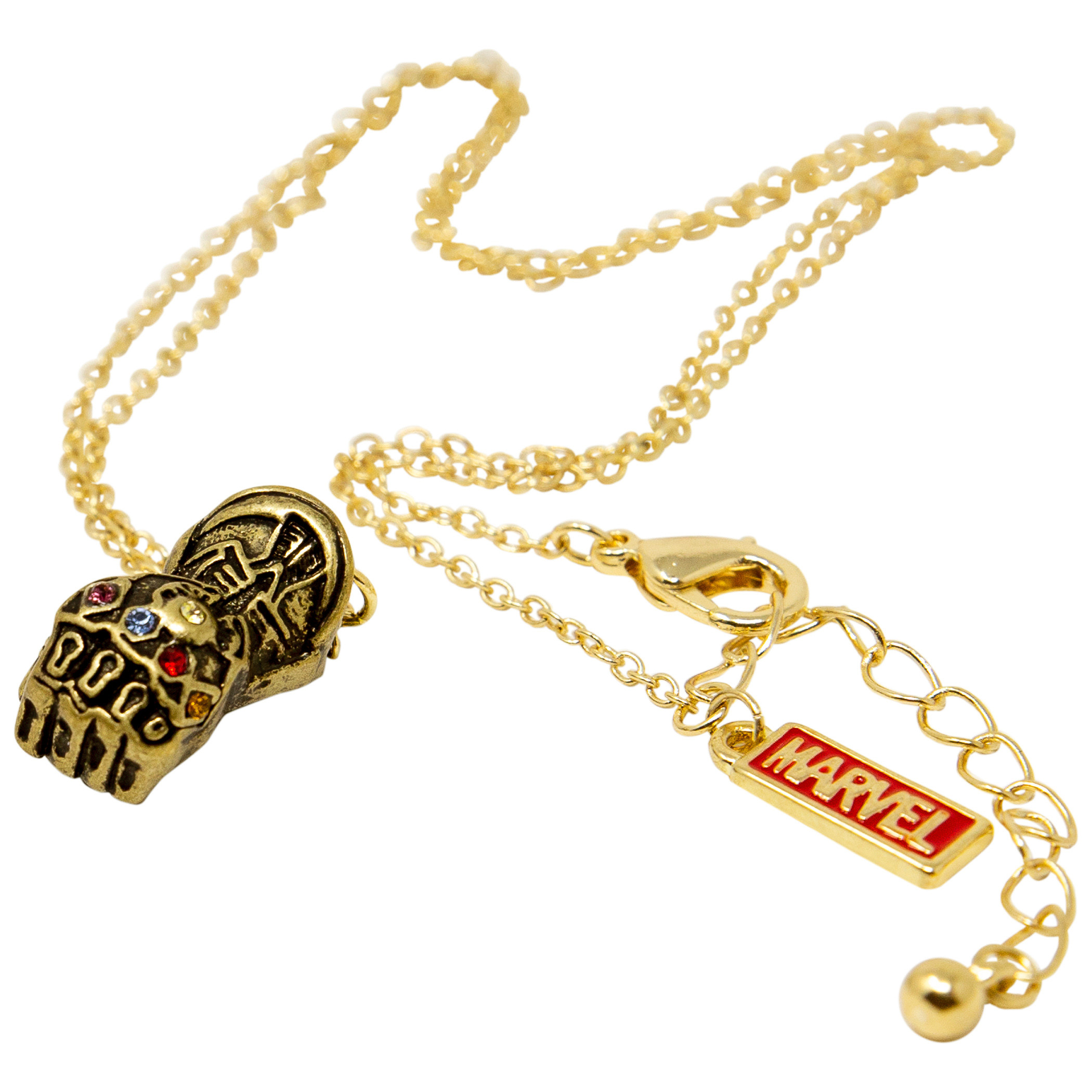Infinity Gauntlet 3D Pendant Necklace, Gold