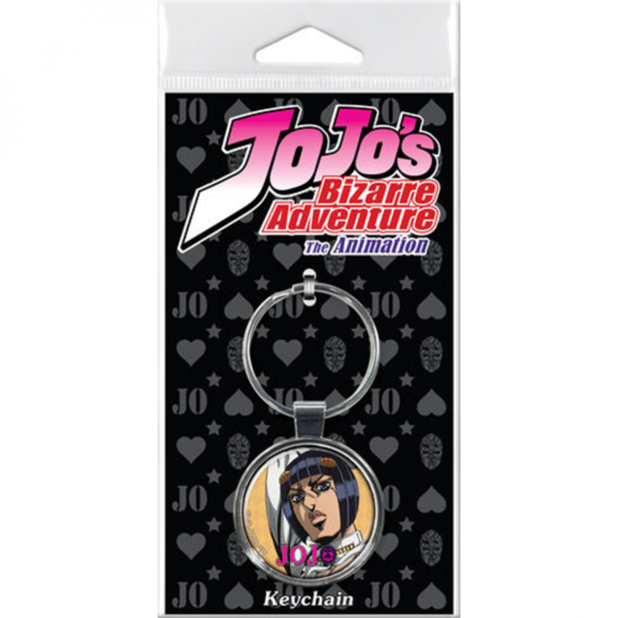 JoJo's Bizarre Adventure Bruno Bucciarati Character Keychain, Beige