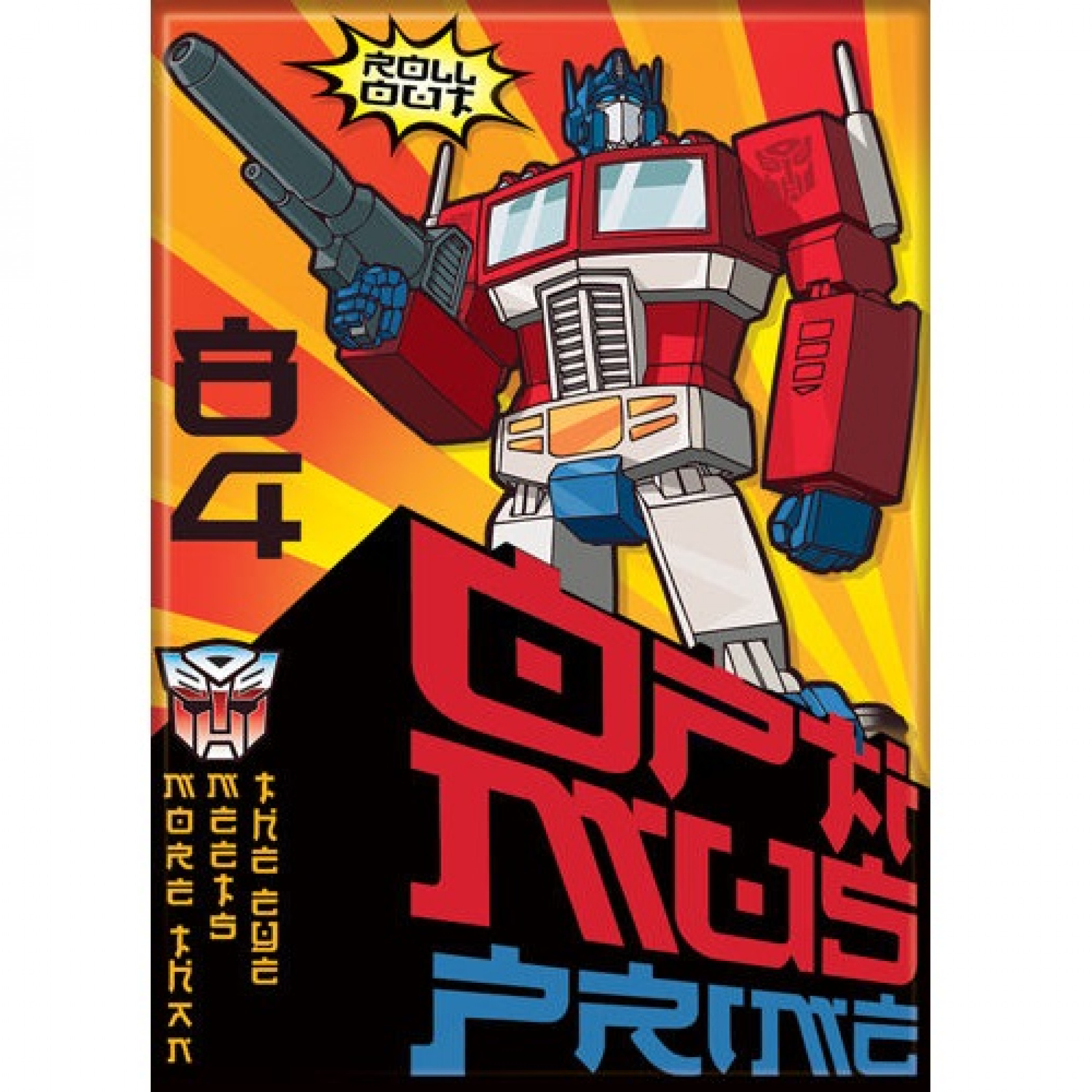 The Transformers Autobots Roll Out Optimus Prime Magnet, Multi-Color