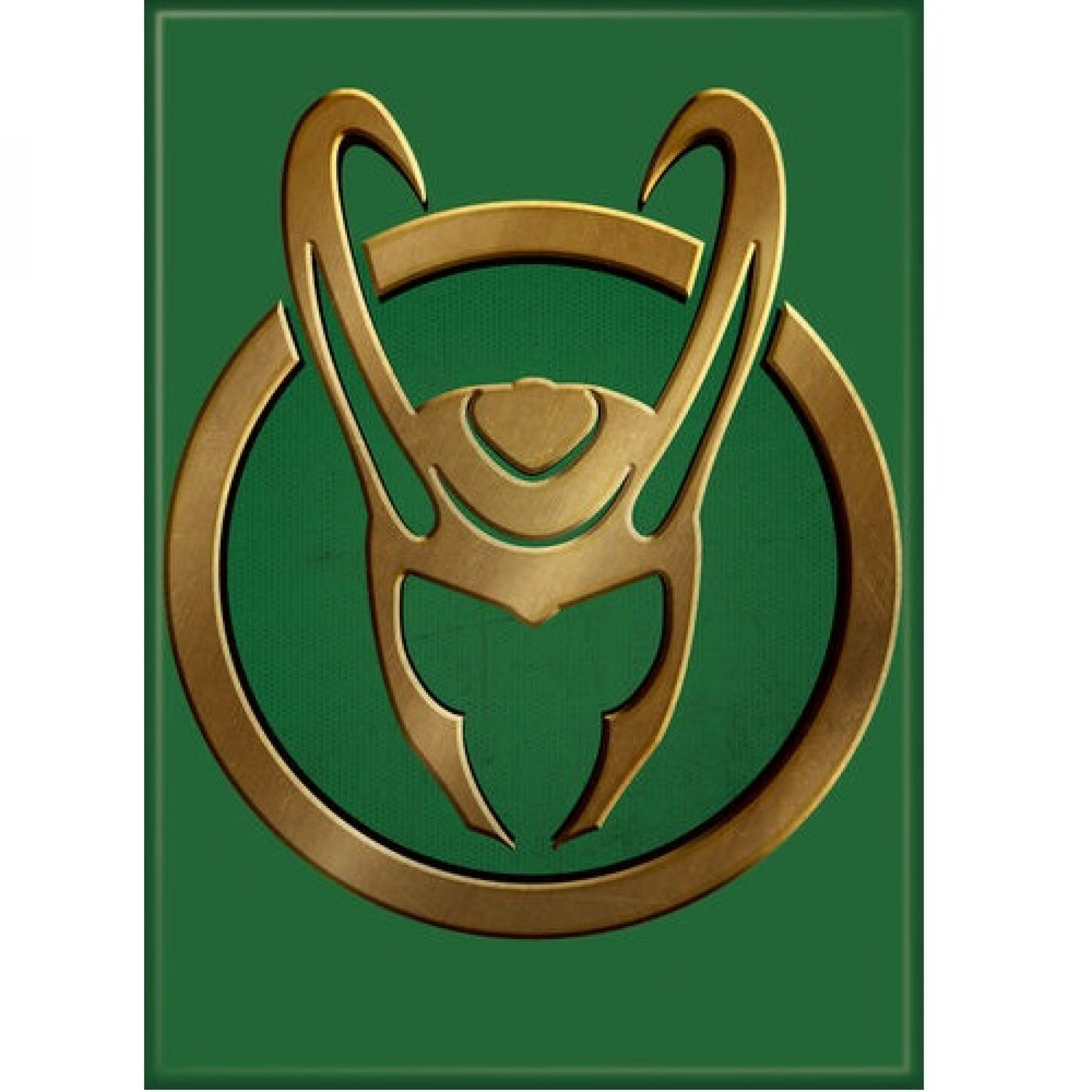 Marvel Studios Loki Series Helmet Symbol Magnet, Multi-Color