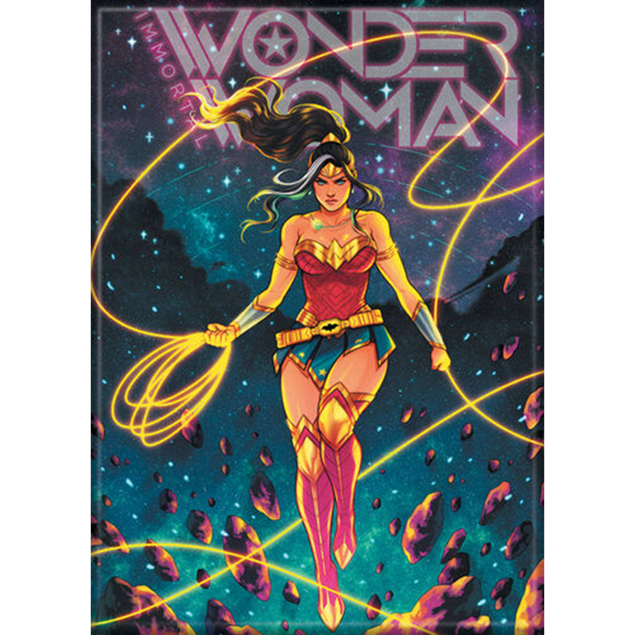 DC Comics Wonder Woman Lasso of Truth Magnet, Multi-Color