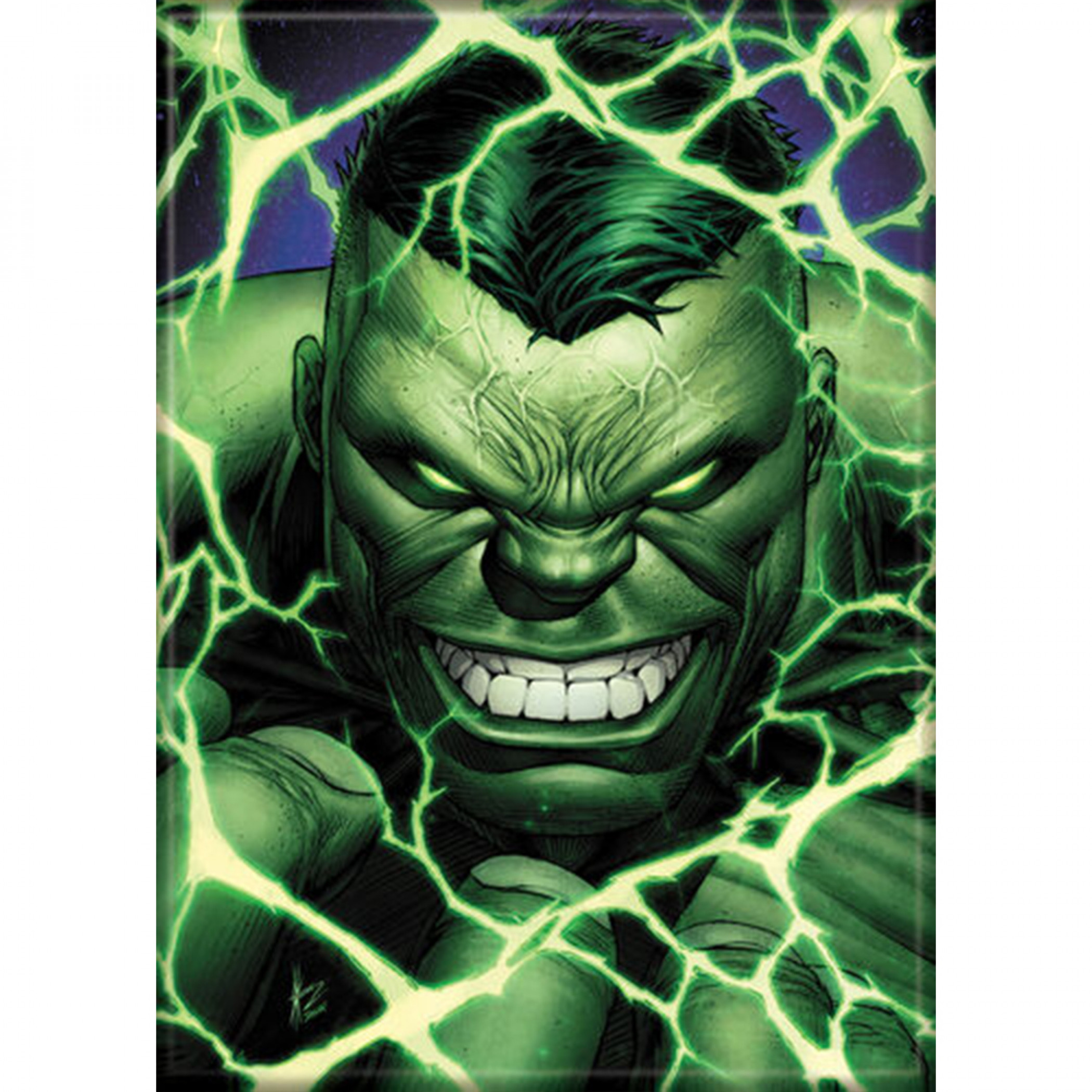 Marvel Comics Ultimate Hulk Character Portrait Magnet, Green