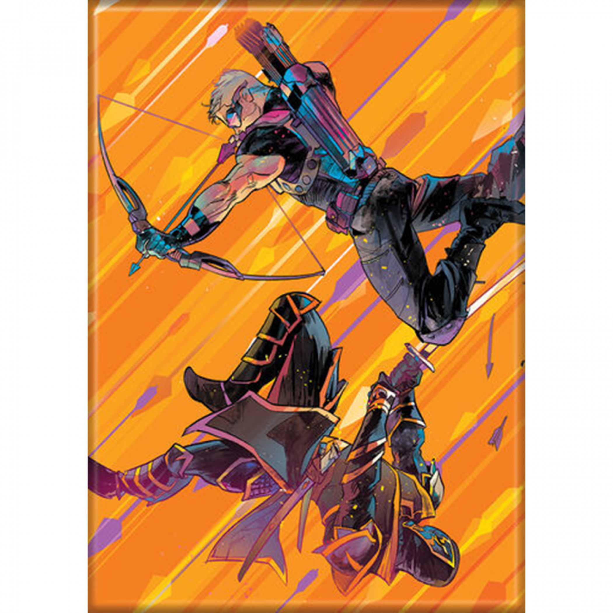 Marvel Comics Ultimate Hawkeye Freefall Magnet, Orange