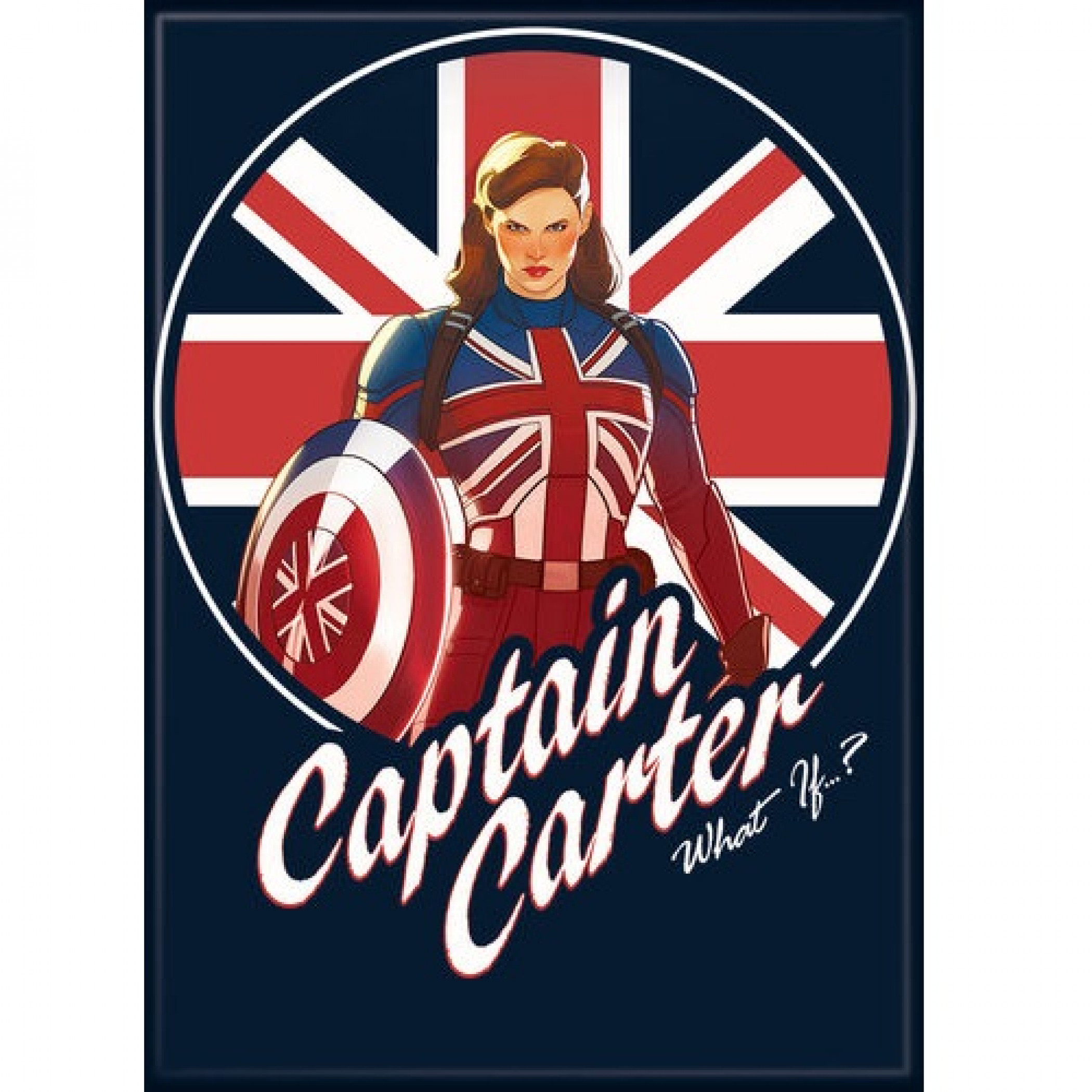Marvel Studios What If... Series Captain Carter Character Magnet, Multi-Color