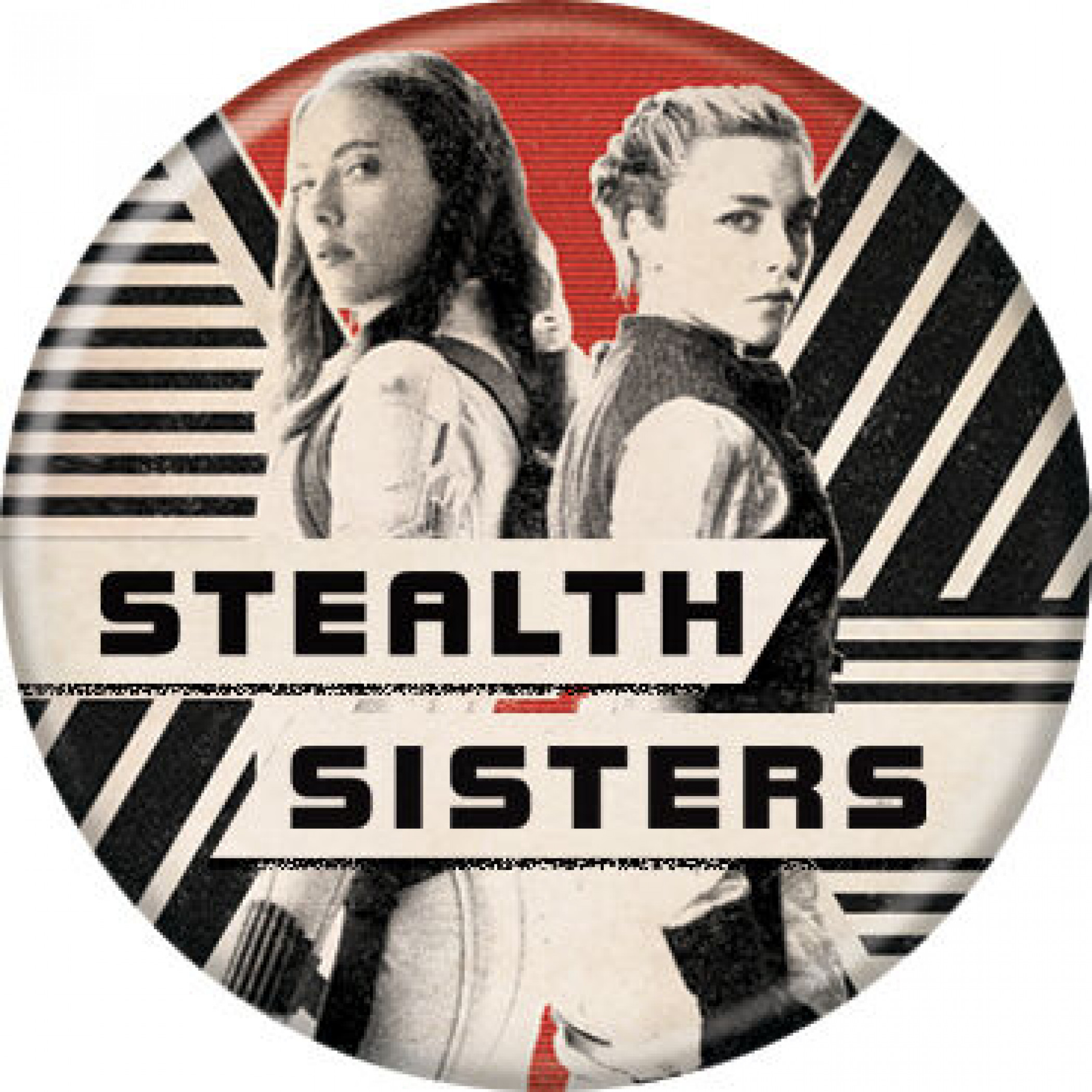 Black Widow Movie Stealth Sisters Characters Button, Multi-Color