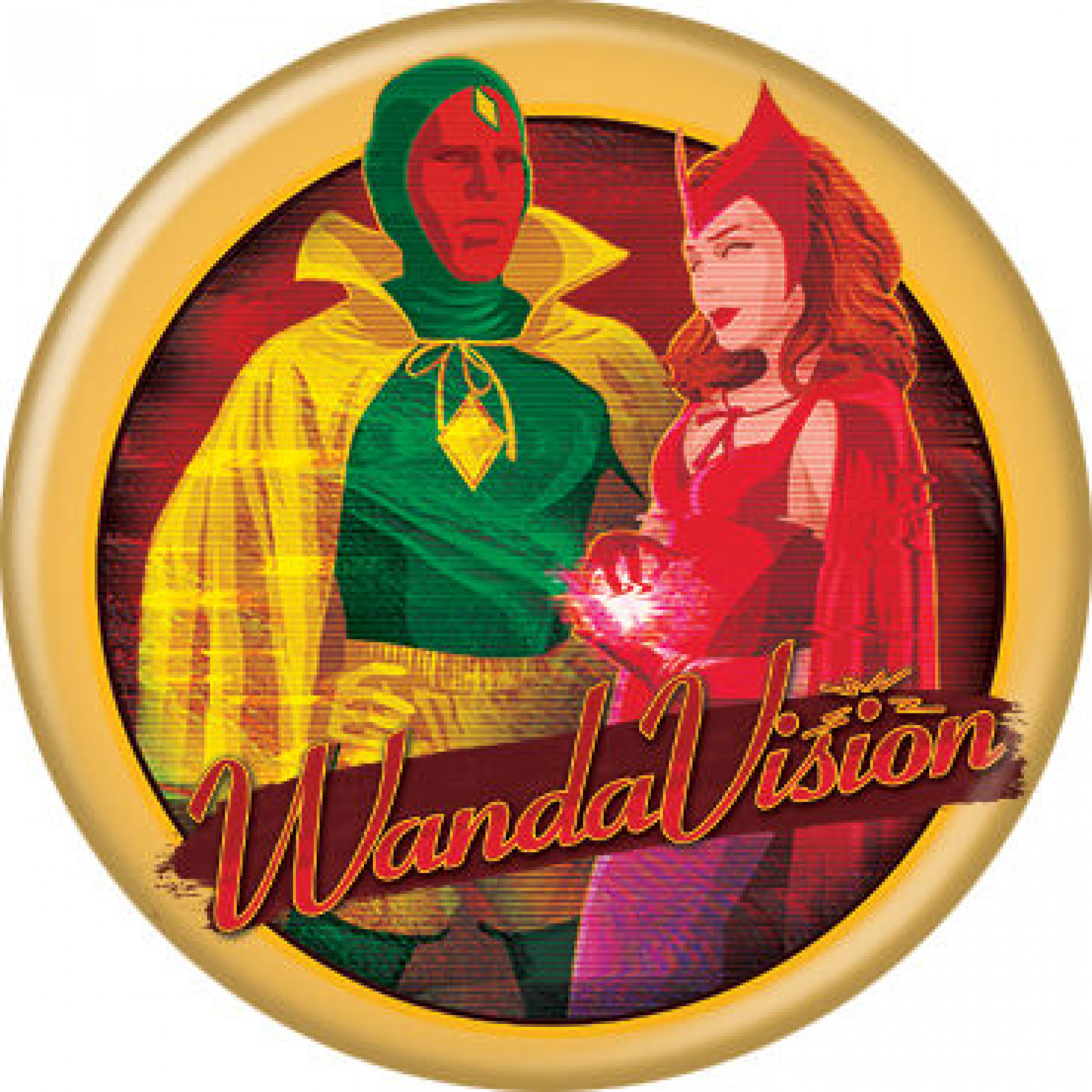 WandaVision Halloween Special Button, Multi-Color