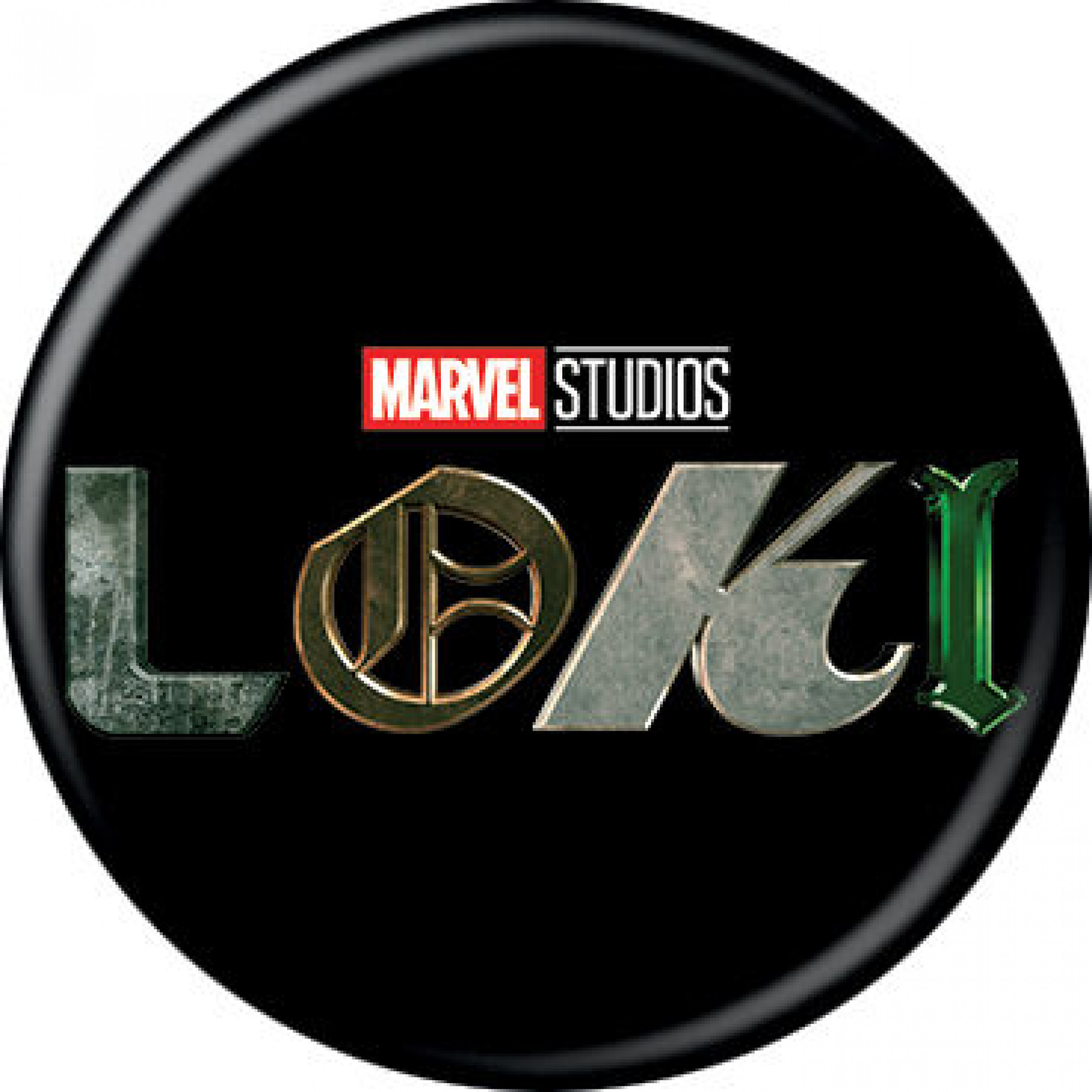 Marvel Studios Loki Series Title Card Logo Button, Multi-Color