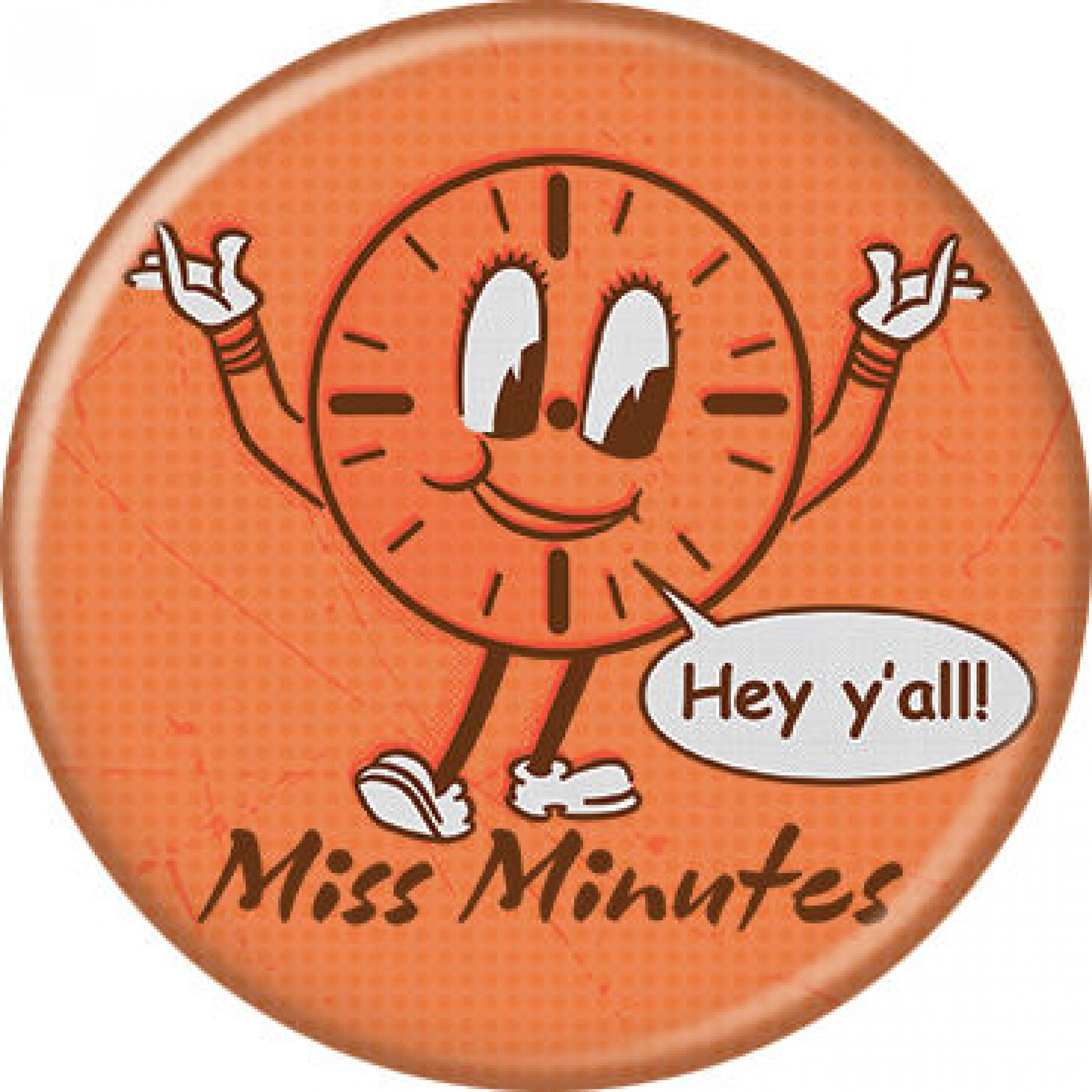 Marvel Studios Loki Series Miss Minutes Character Button, Multi-Color