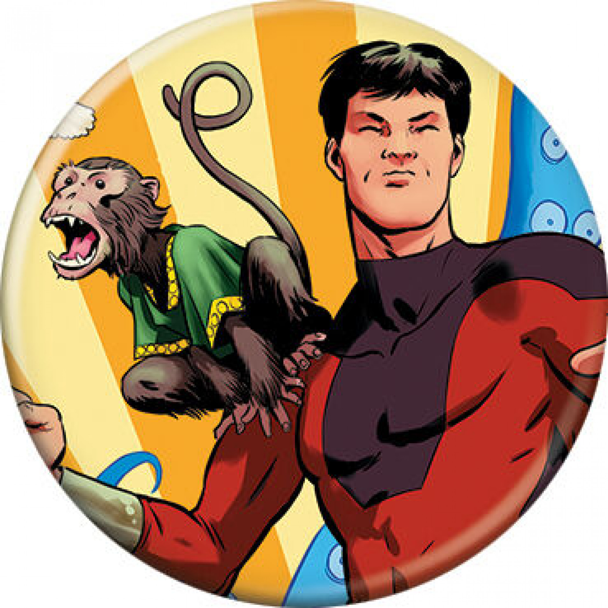 Marvel Comics Master of Kung Fu (2017) Shang-Chi Character Button, Multi-Color