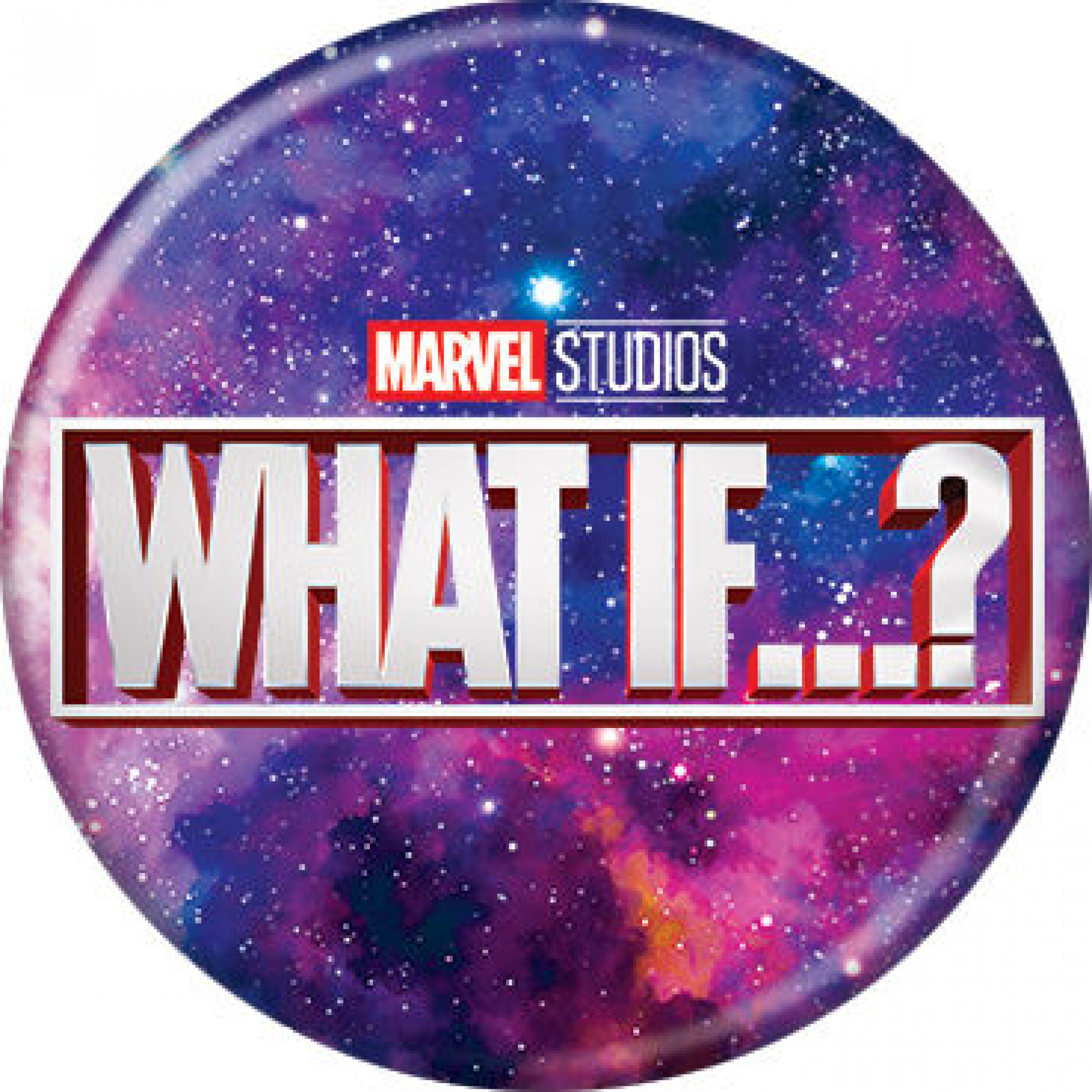Marvel Studios What If... Series Galaxy Logo Button, Multi-Color