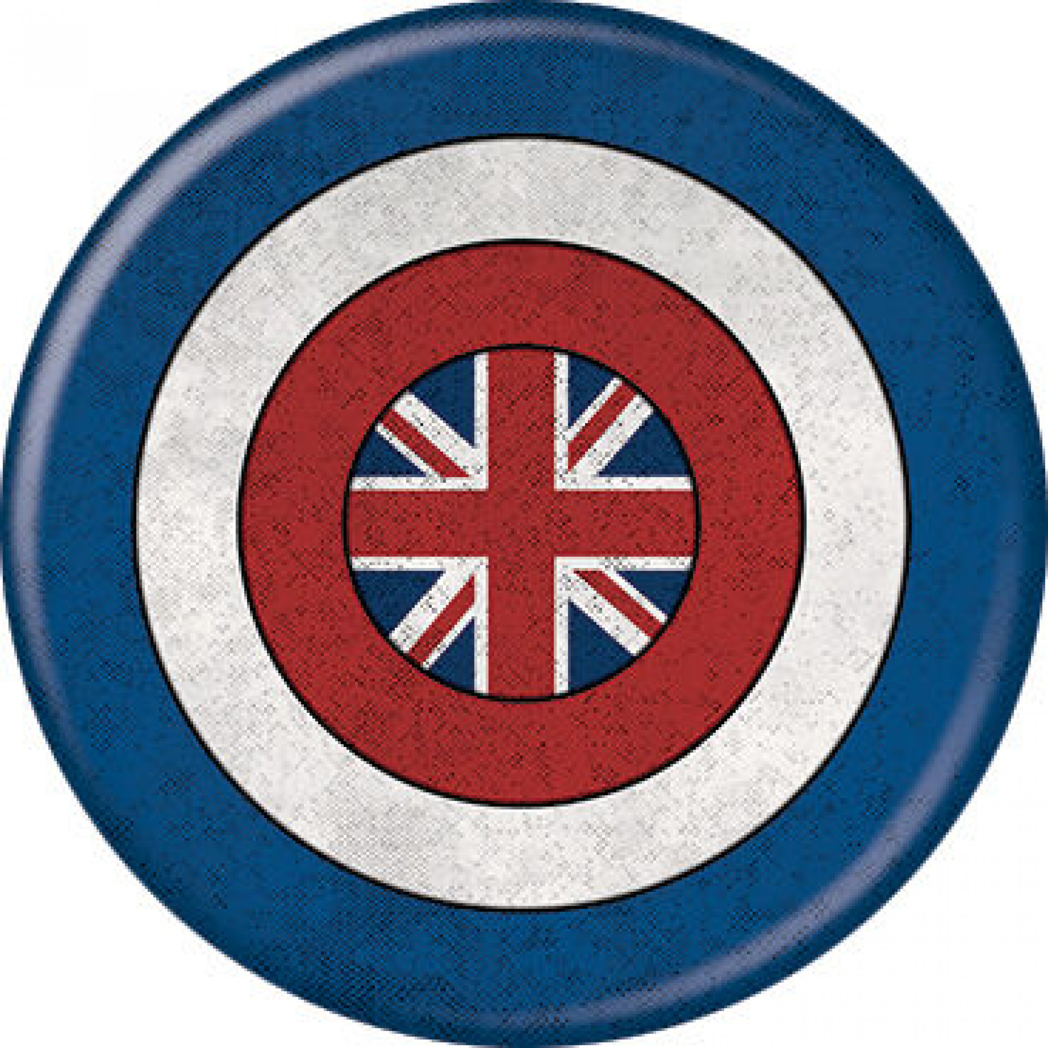 Marvel Studios What If... Series Captain Carter Shield Symbol Button, Multi-Color