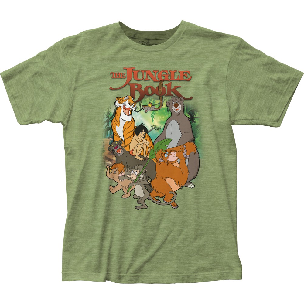 The Jungle Book Cover Men's Green T-Shirt