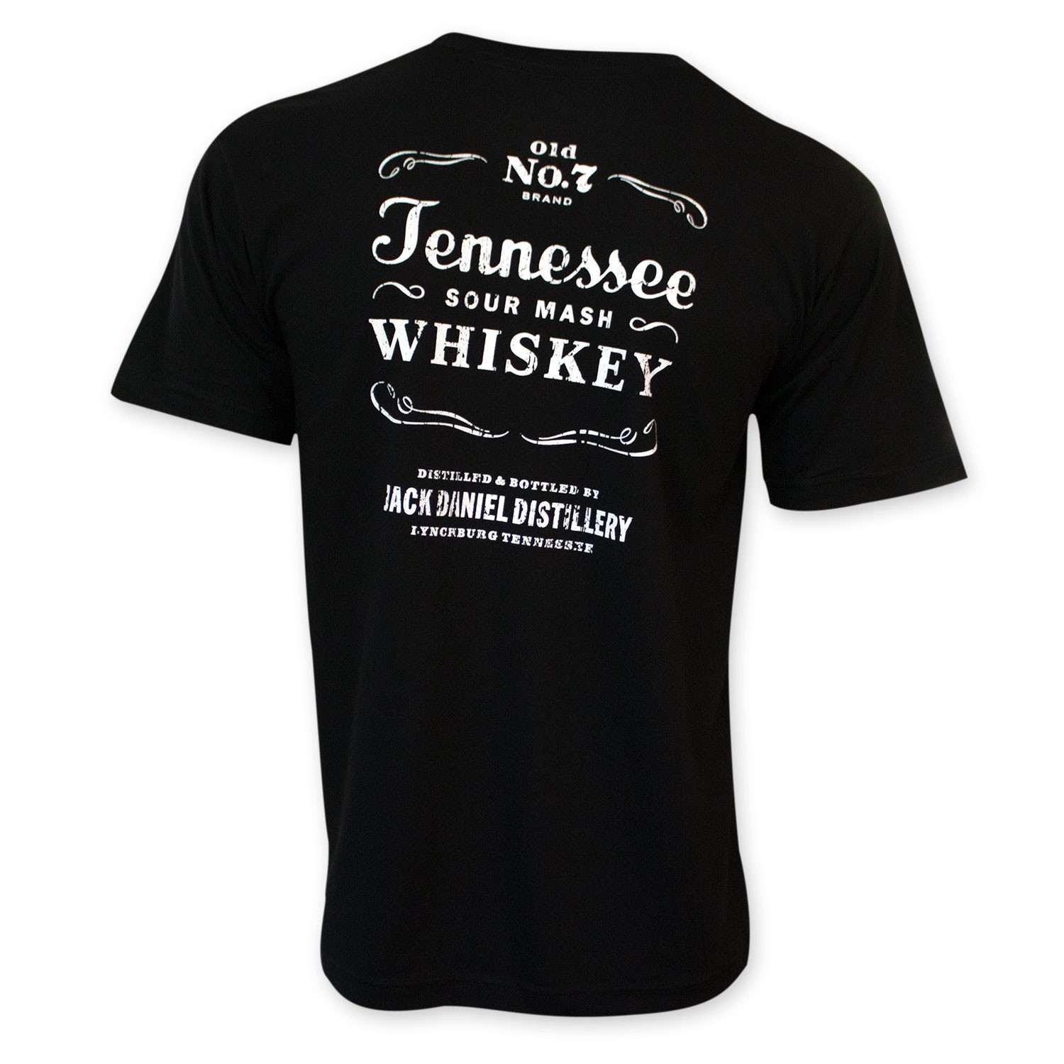 Jack Daniels Sour Mash Whiskey Men's Black Tee Shirt