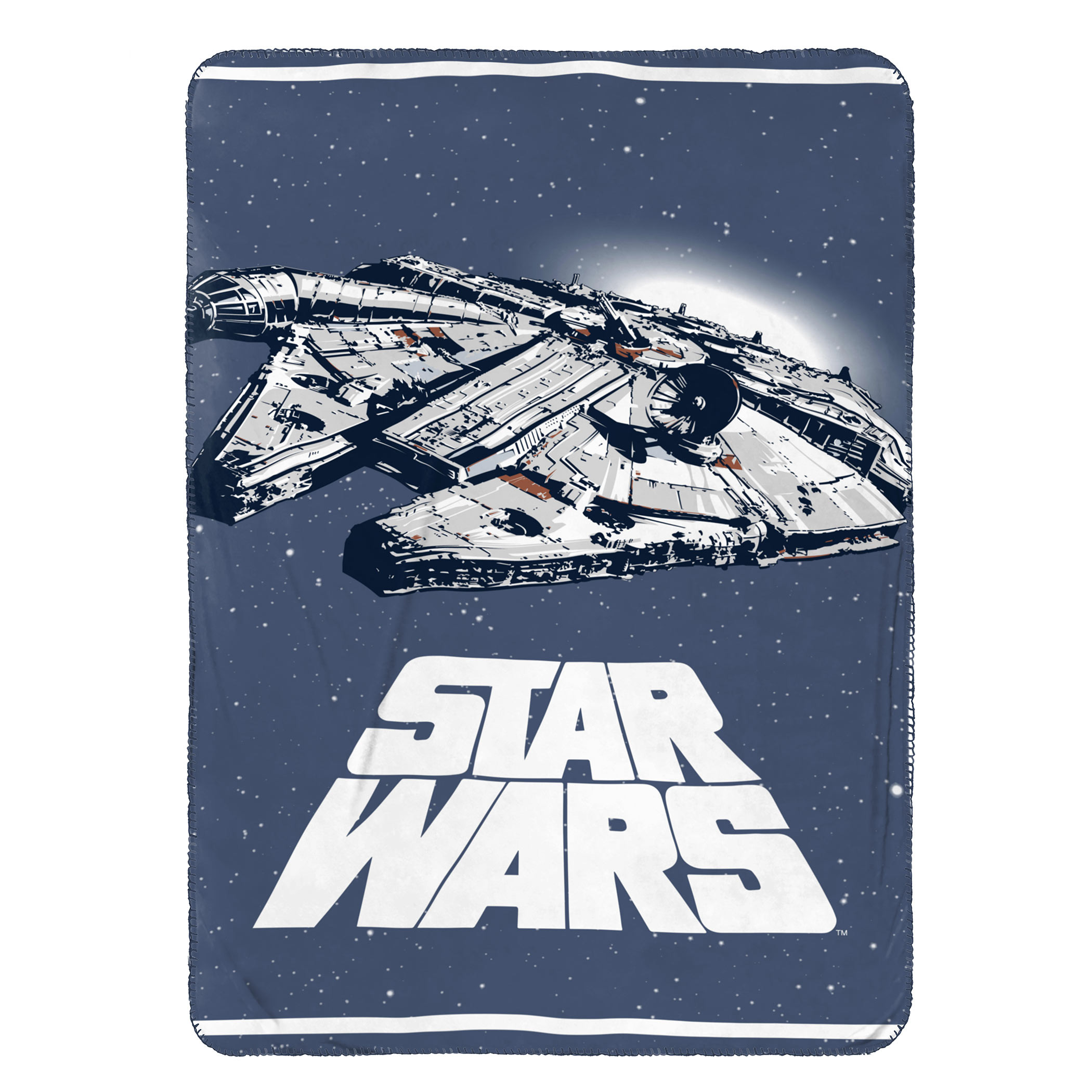 Star Wars Millennium Falcon Throw Blanket, Blue