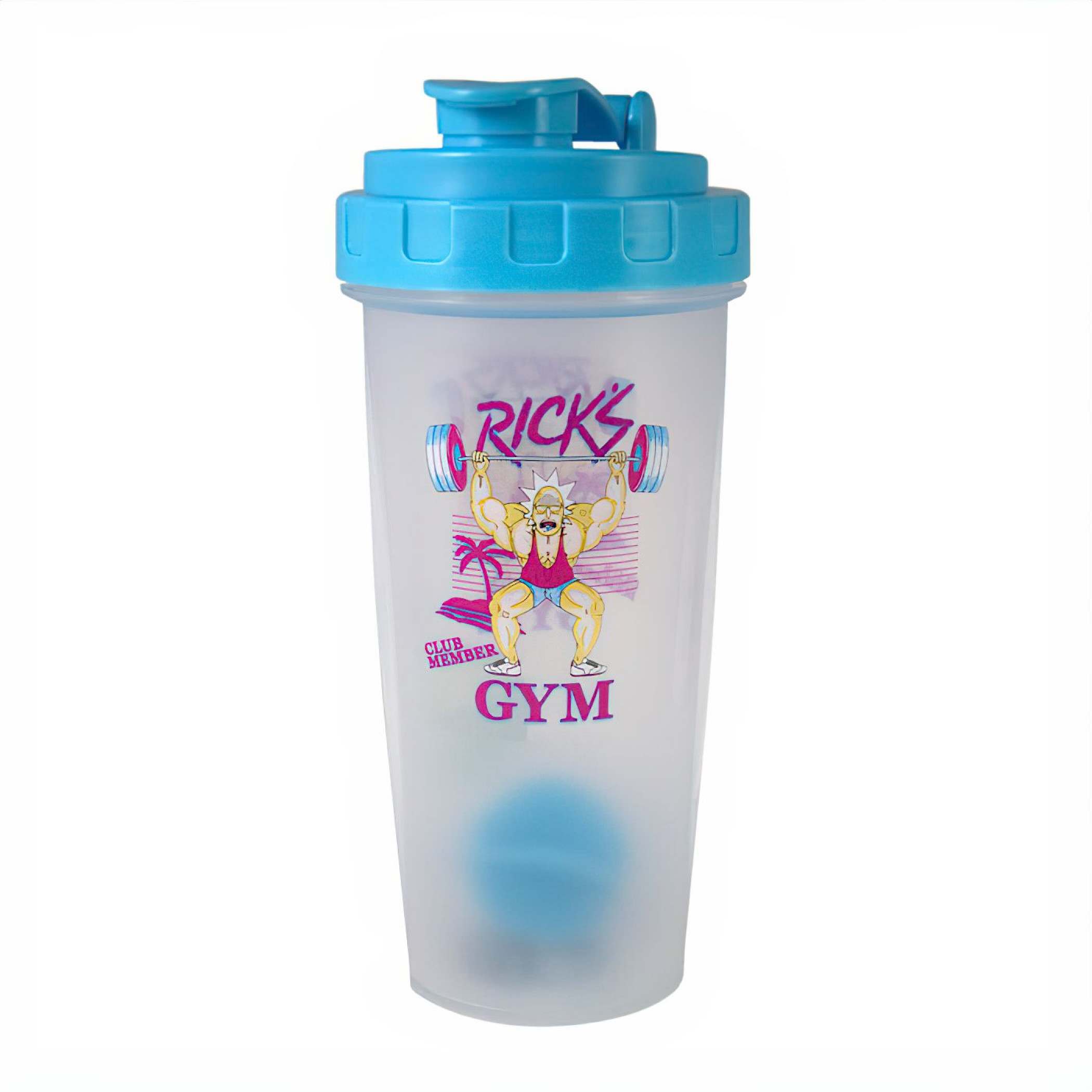 Rick And Morty Rick's Gym Protein Shaker Mug, Blue