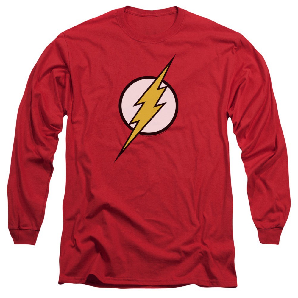 The Flash Logo Long Sleeve Tshirt, Red