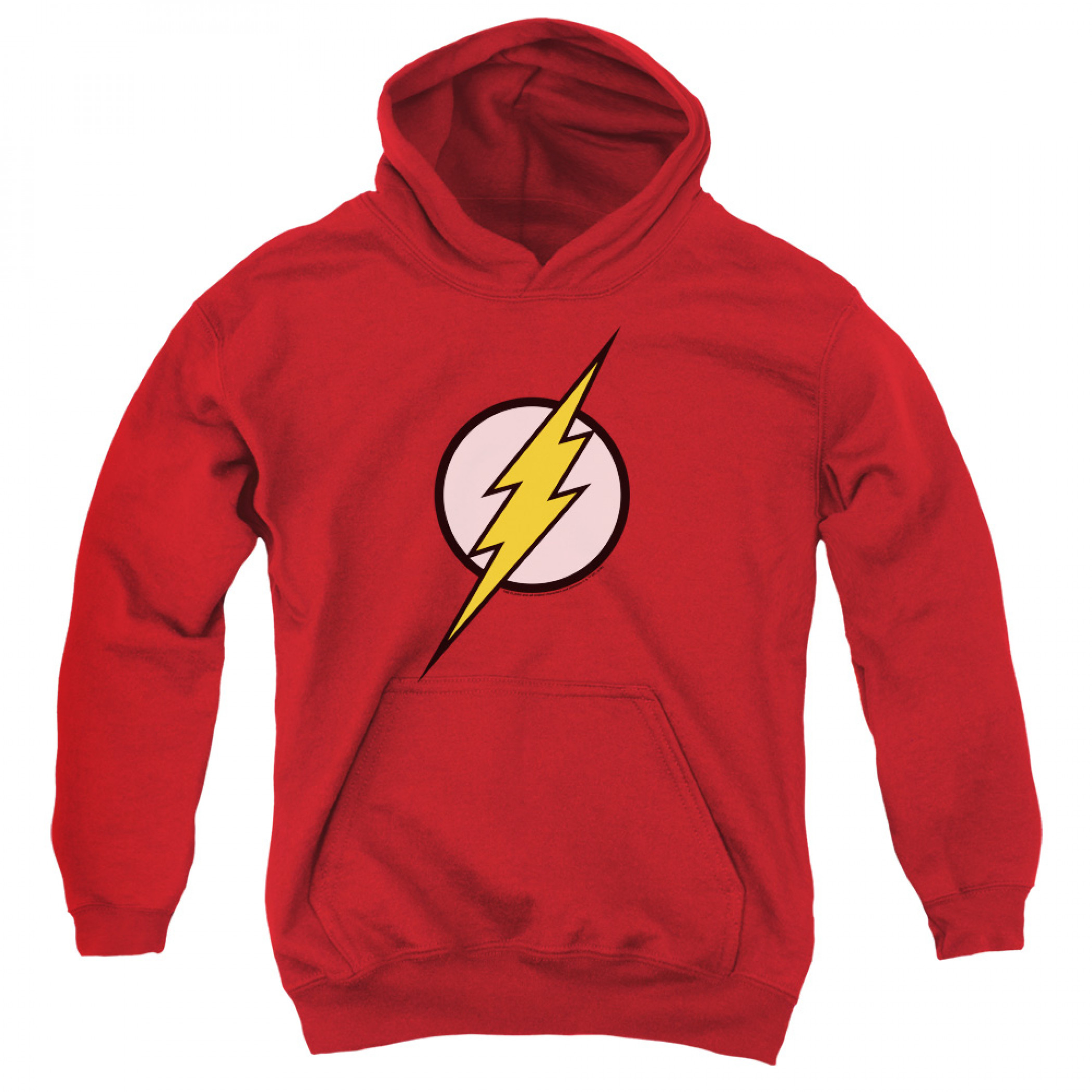 Flash Classic Logo Youth  Hoodie, Red