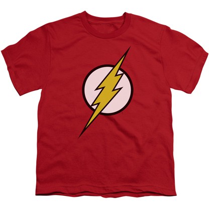 The Flash Classic Logo Youth Tshirt, Red