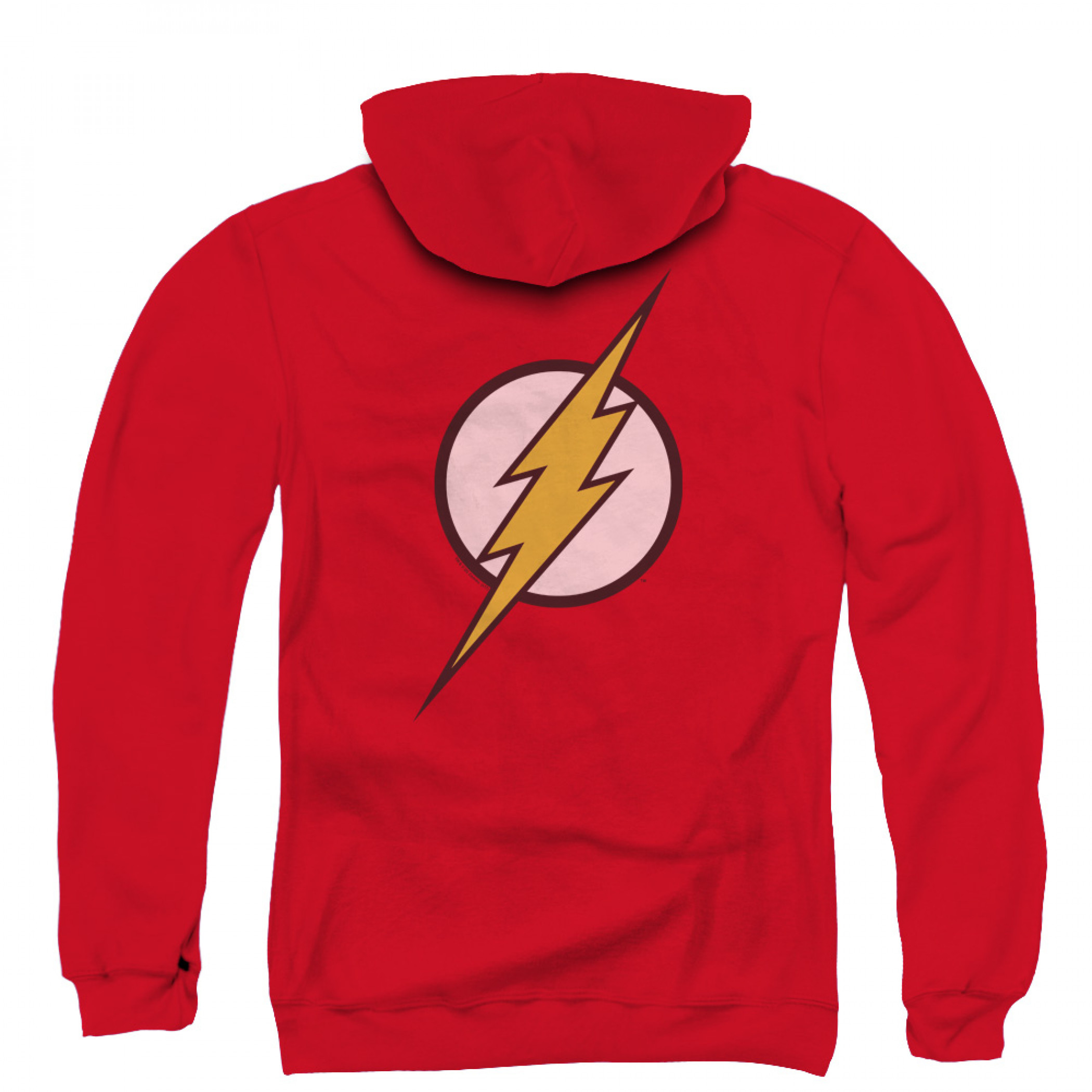 The Flash Men's Red Zip-Up Hoodie, Red