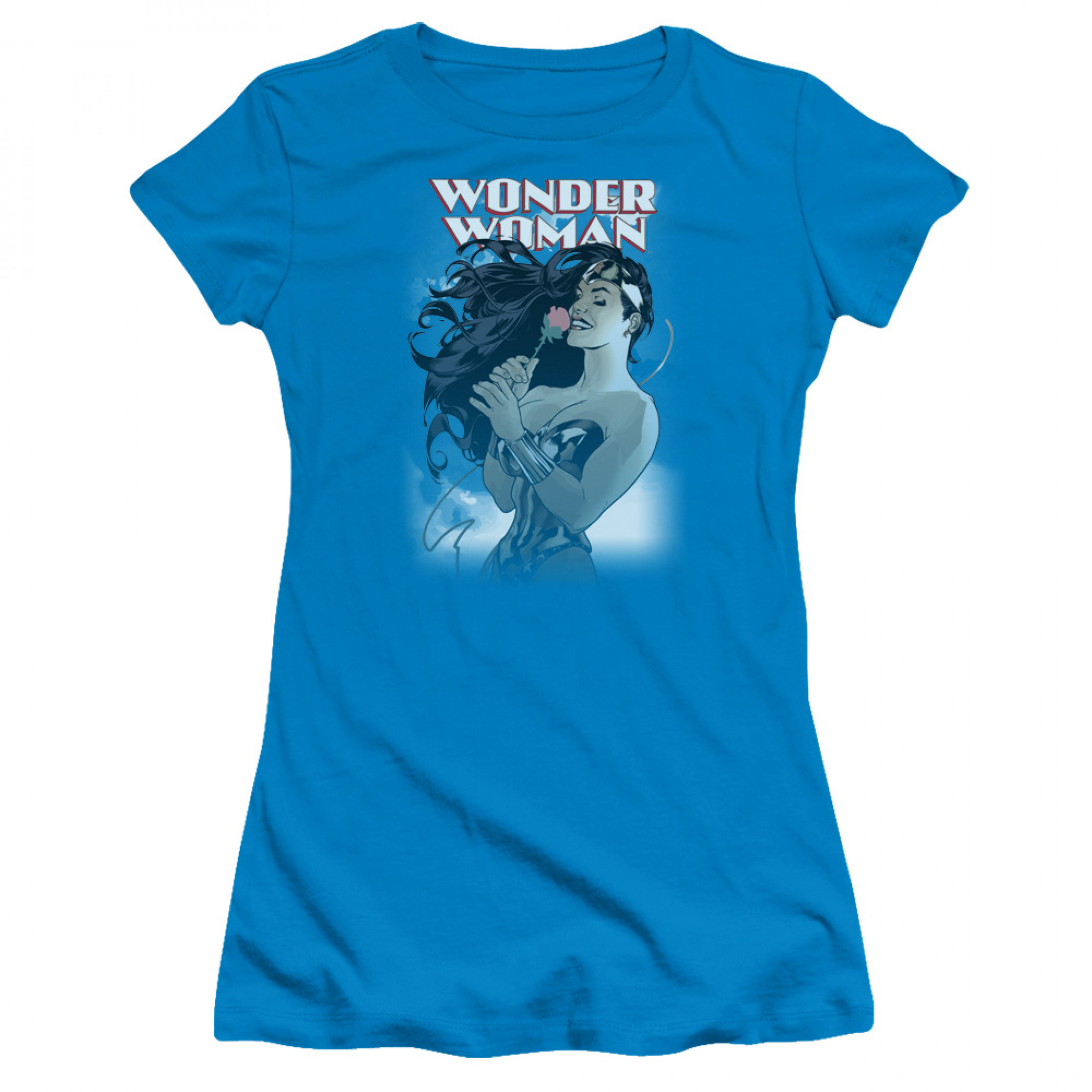 Wonder Woman #178 Cover Junior's T-Shirt, Blue