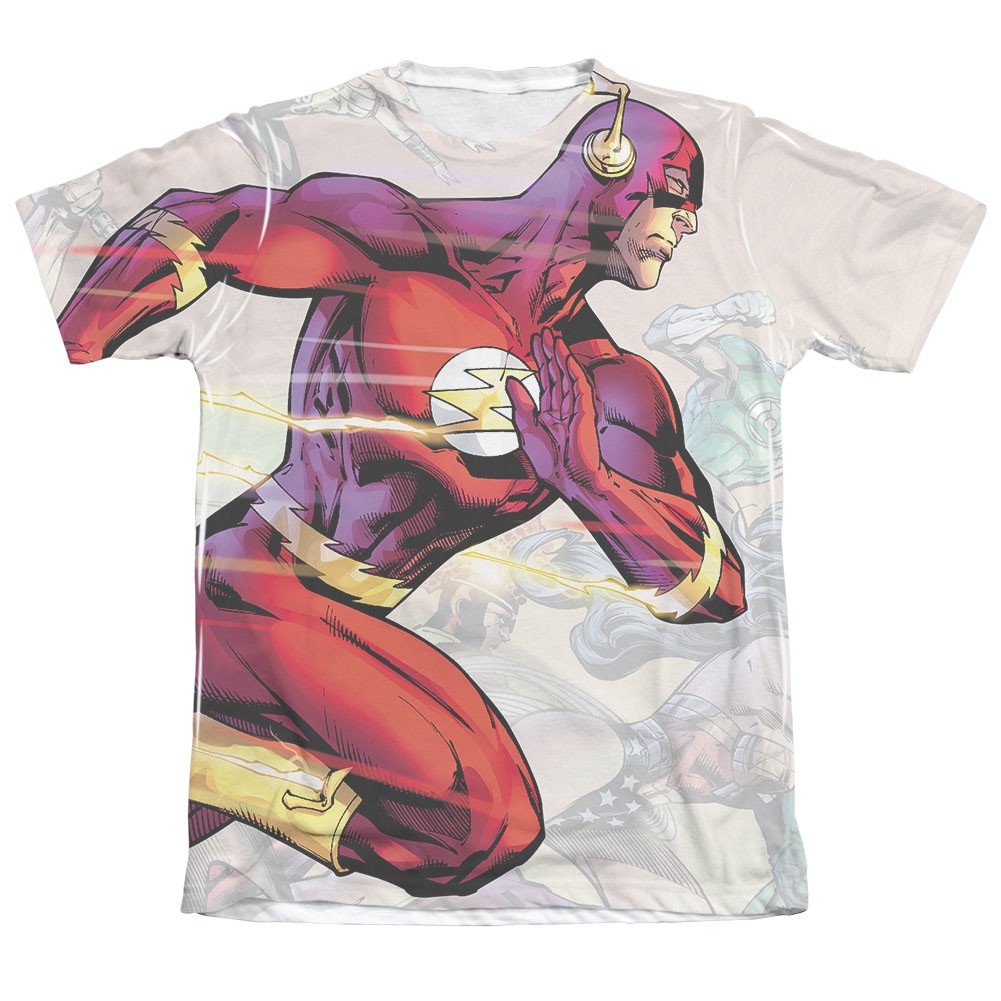 The Flash Taking The Lead Sublimation White T-Shirt, White