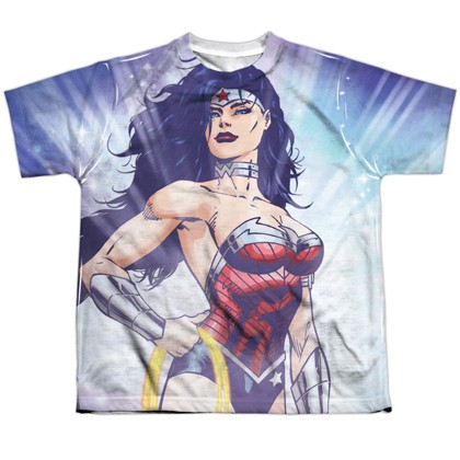 Wonder Woman Warrior Goddess Youth Tshirt, White