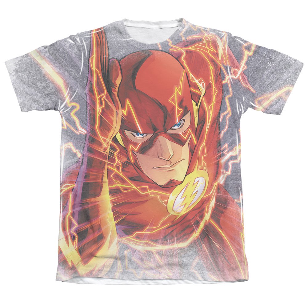 The Flash Barry's Back Sublimation White T-Shirt, White