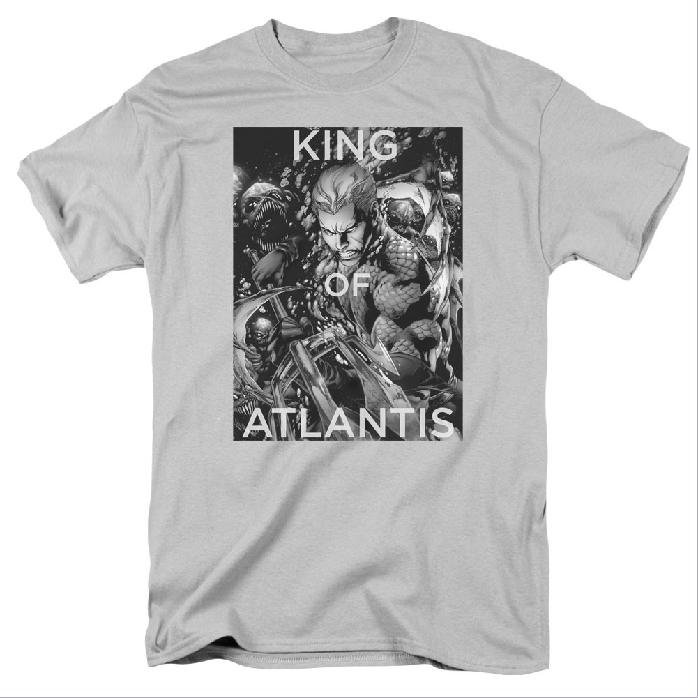 Aquaman King Of Atlantis Gray T-Shirt, Grey