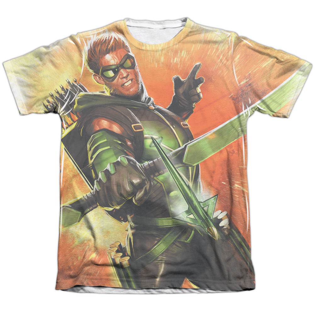 Green Arrow Worth A Shot Sublimation T-Shirt, White