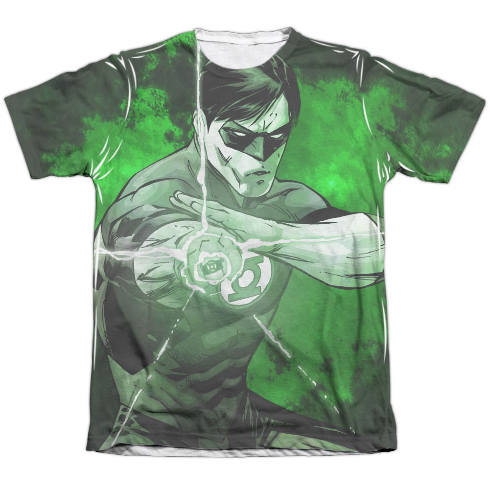 Green Lantern Charging Sublimation T-Shirt, White