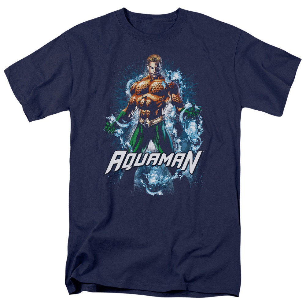 Aquaman Water Powers Tshirt, Blue