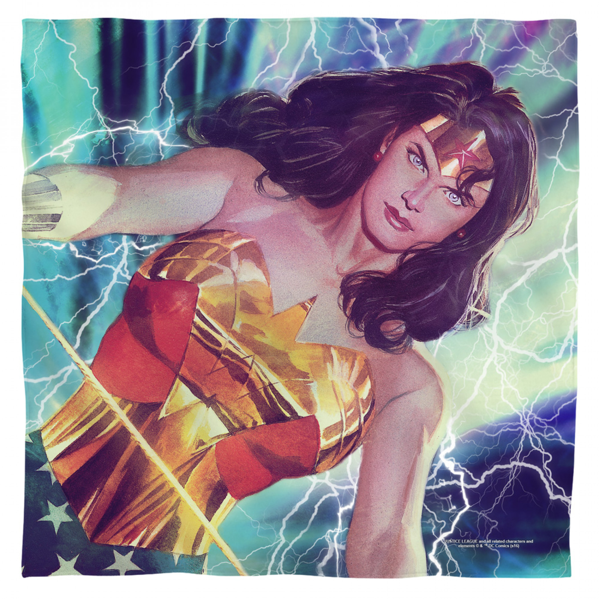 Wonder Woman Lightning Bandana, Blue