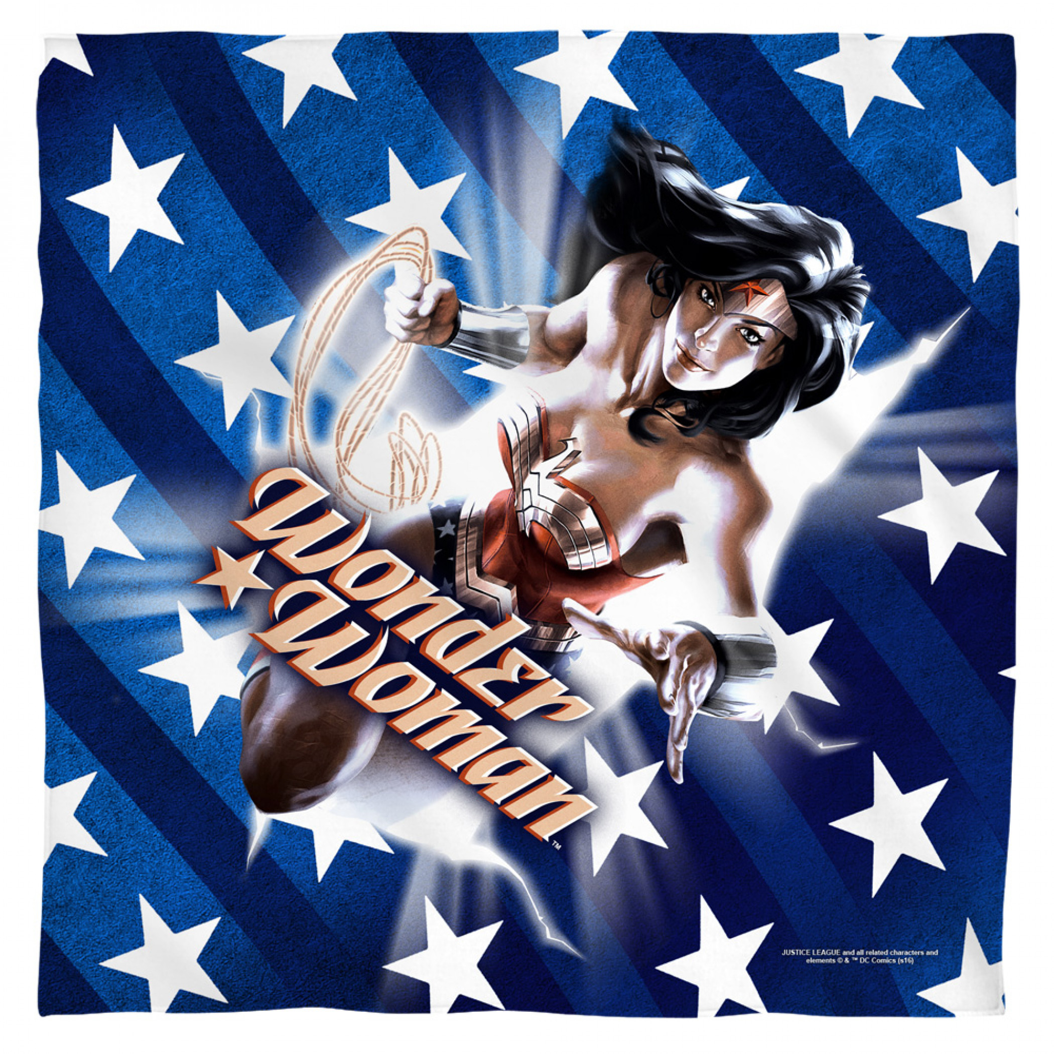 Wonder Woman Stars and Stripes Bandana, Blue