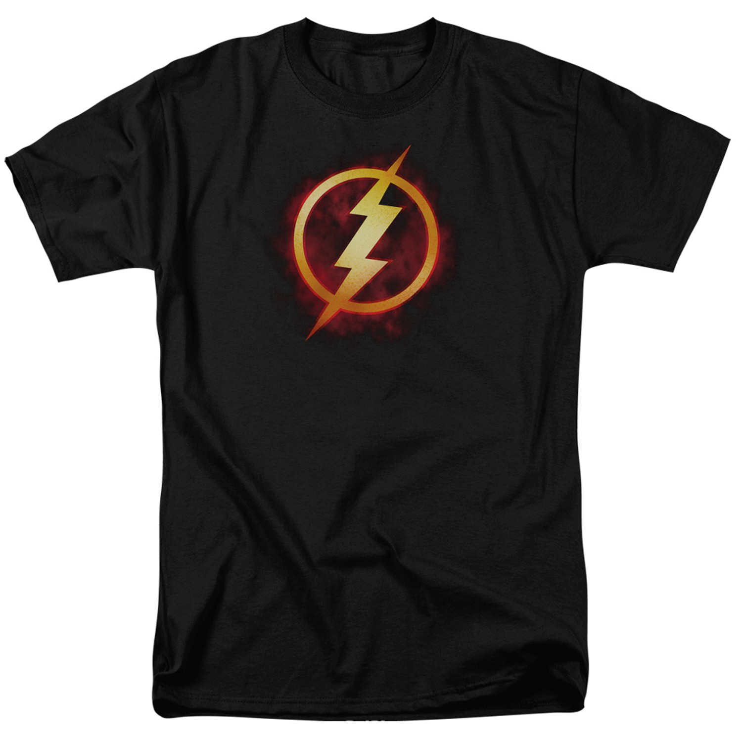 The Flash Justice League Logo Tshirt, Black