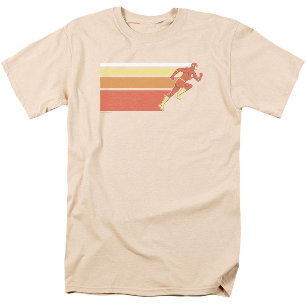 The Flash Retro Bars Tshirt, Beige