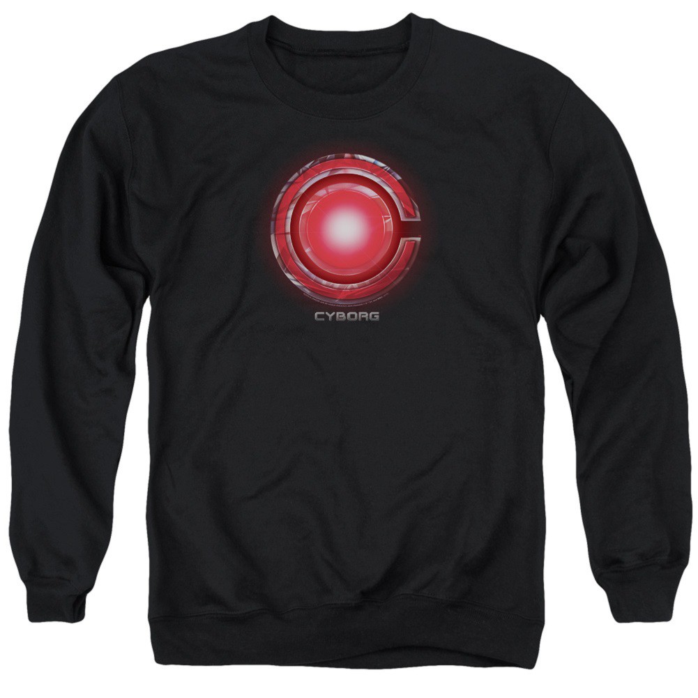 Cyborg Logo Justice League Crewneck Sweatshirt