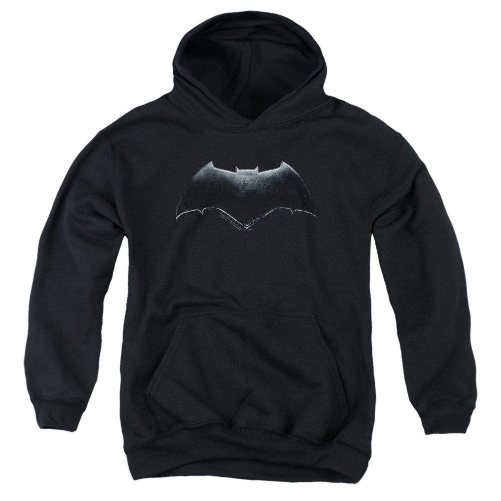 Justice League Batman Logo Youth Black Hoodie